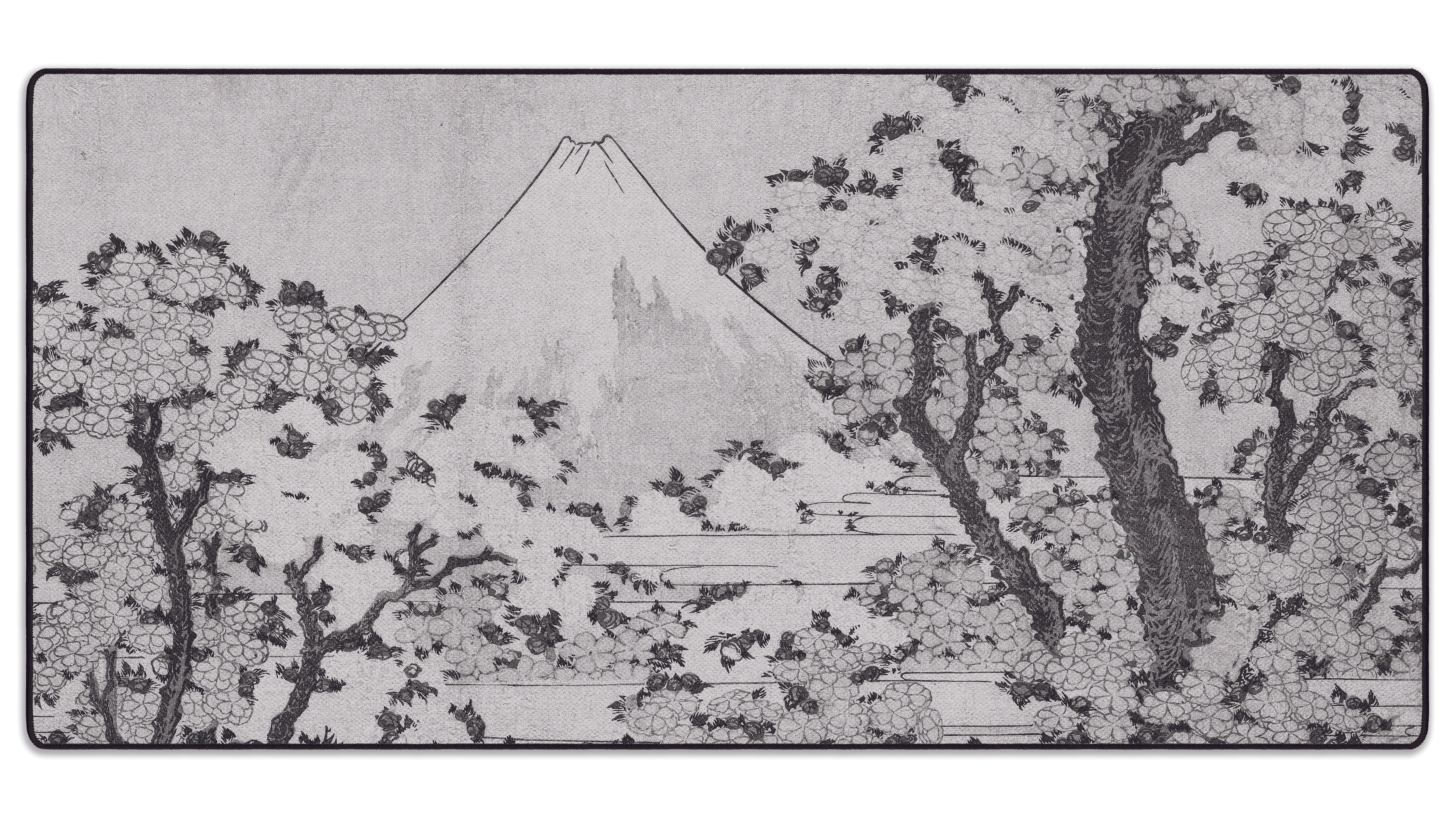 Mount Fuji with Cherry Trees in Bloom - The Mousepad Company