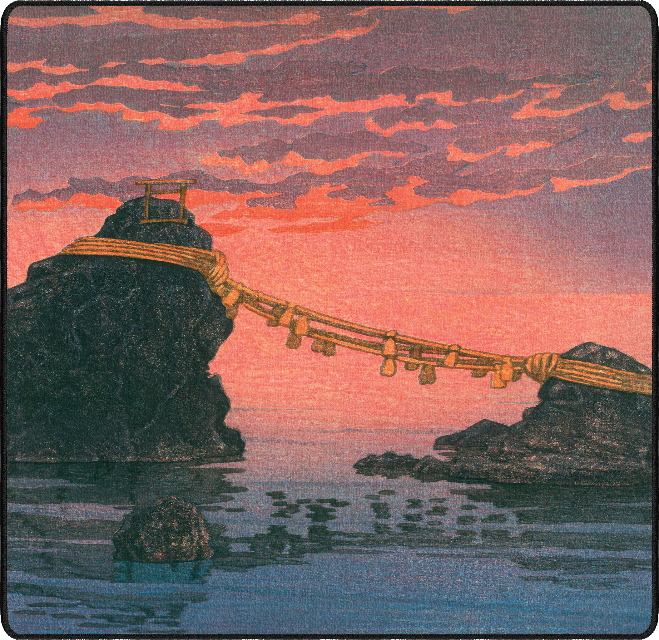 Futamigaura, by Hasui mousepad thumbnail, Original, Medium/Small
