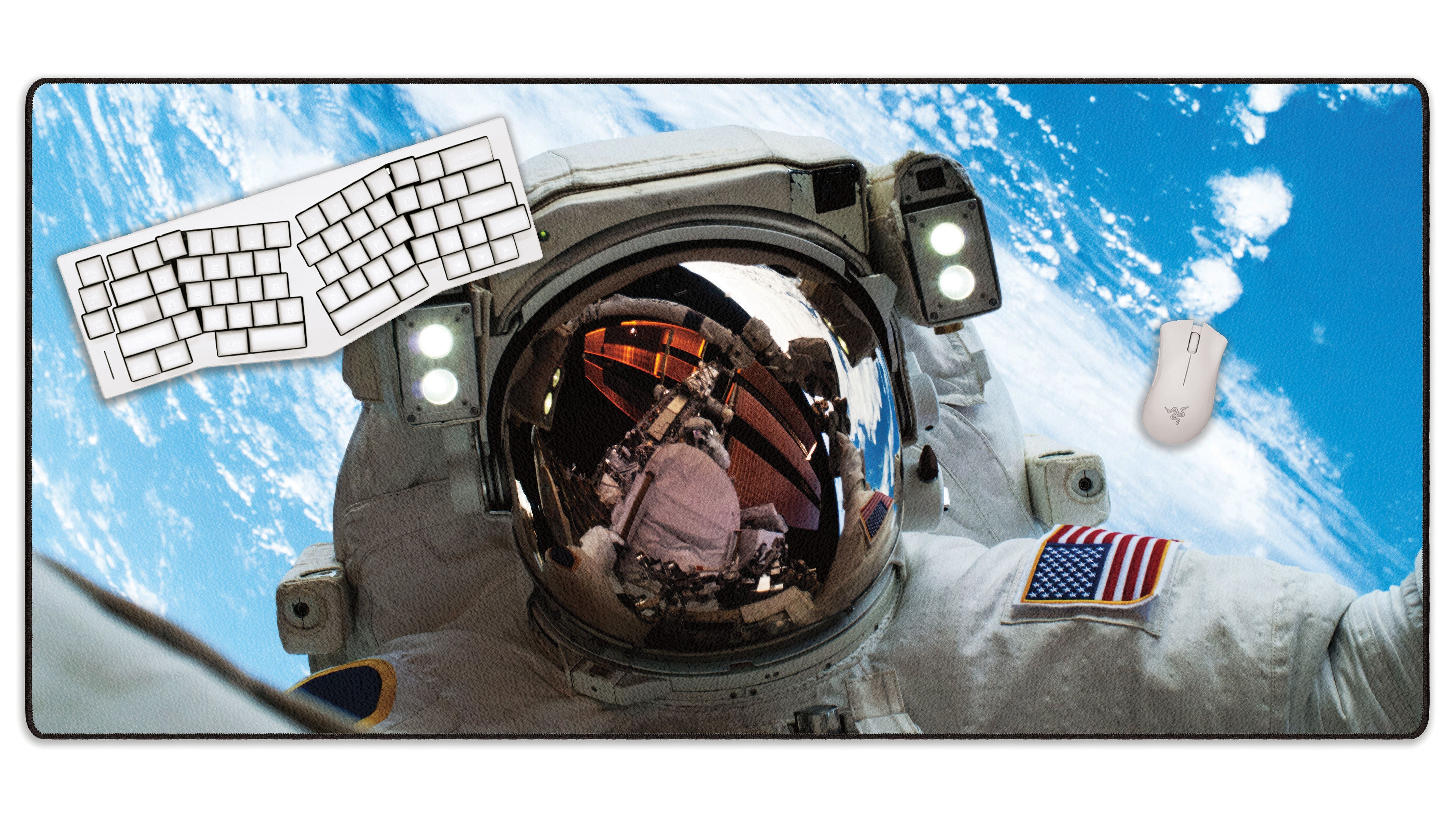 Astronaut's Space Gaze - The Mousepad Company