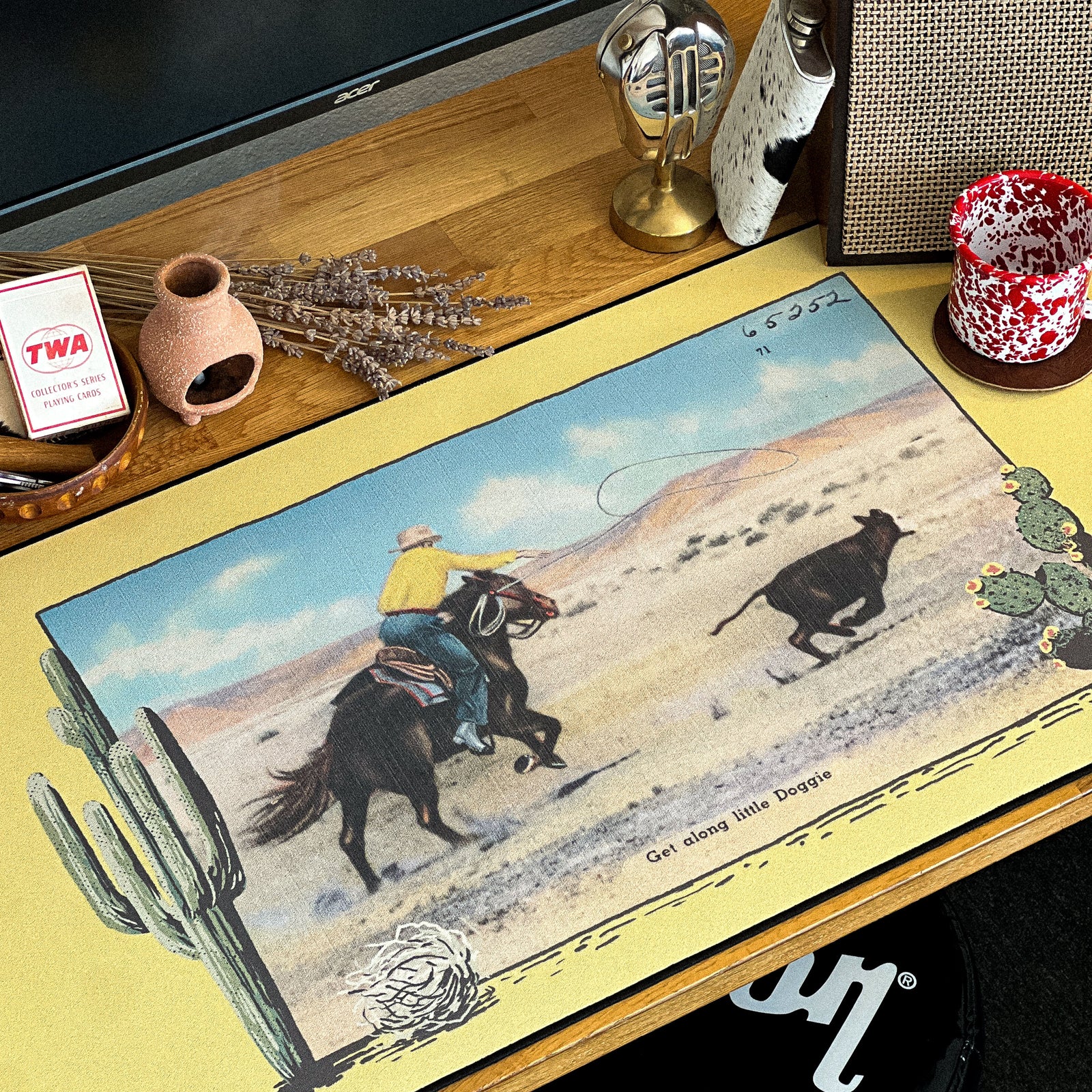 Get Along Lil Doggie - Original desk setup