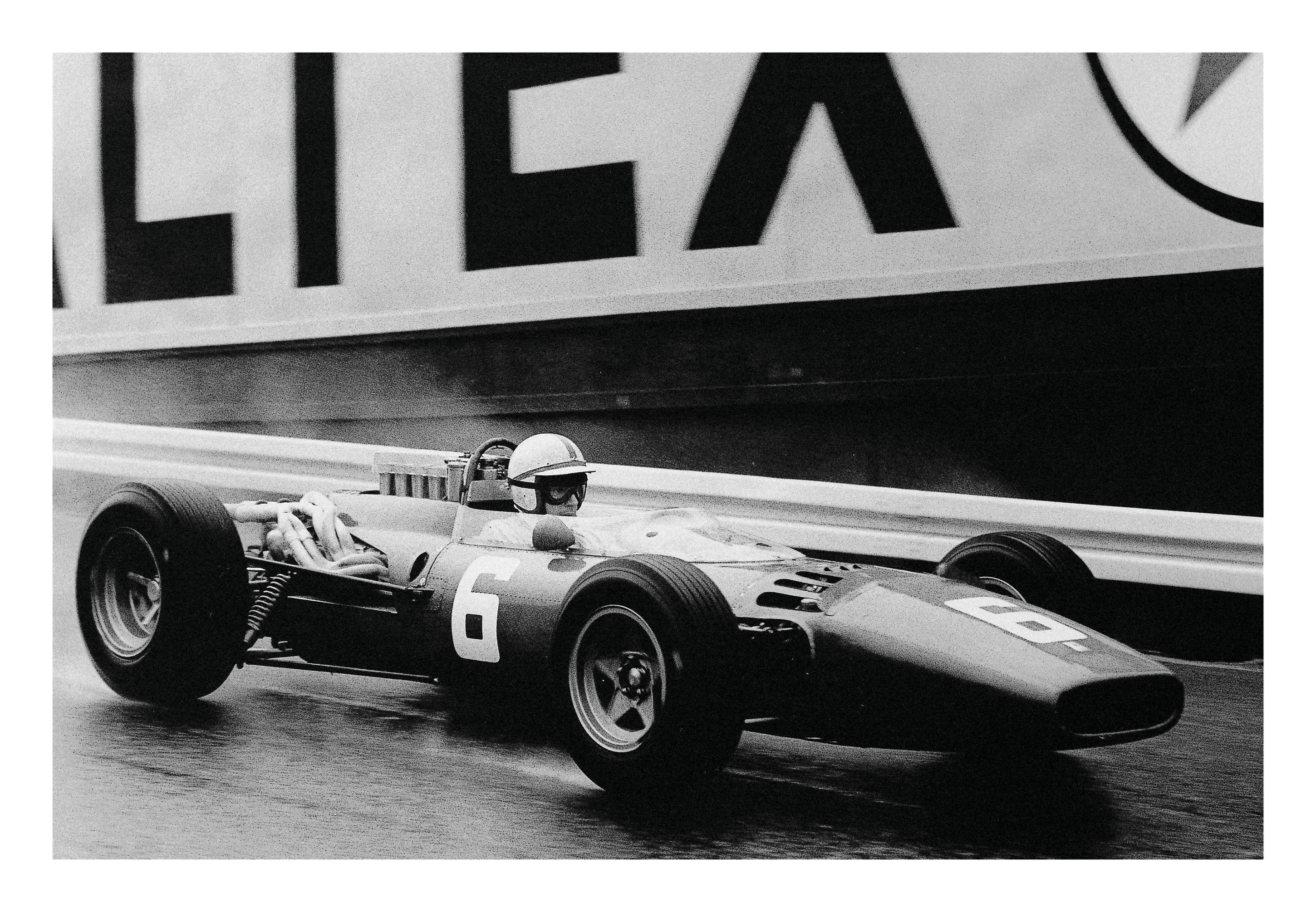Giant Poster - 3 ft x 2 ft - Ferrari 312 at Belgian GP '66 - The Mousepad Company