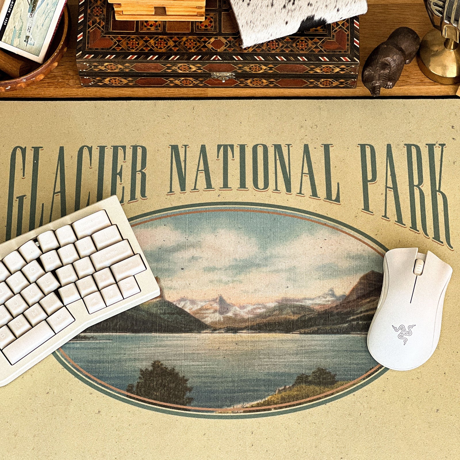 Glacier National Park - Original desk setup