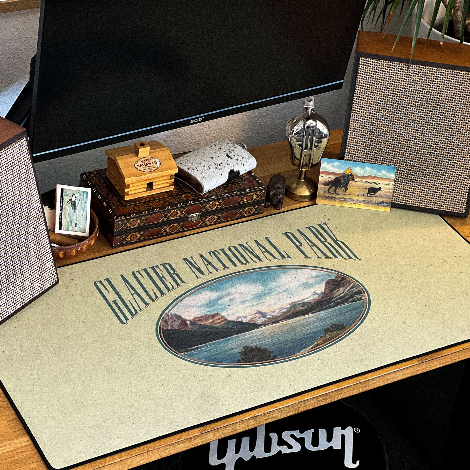 Glacier National Park - Original desk setup