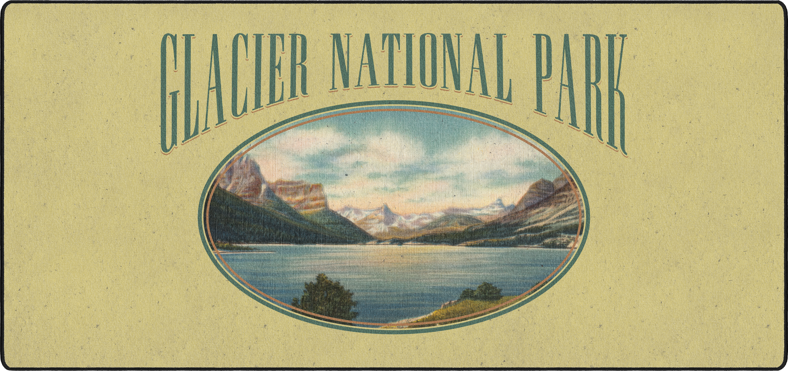 Glacier National Park mousepad thumbnail, Original, Large/XXL