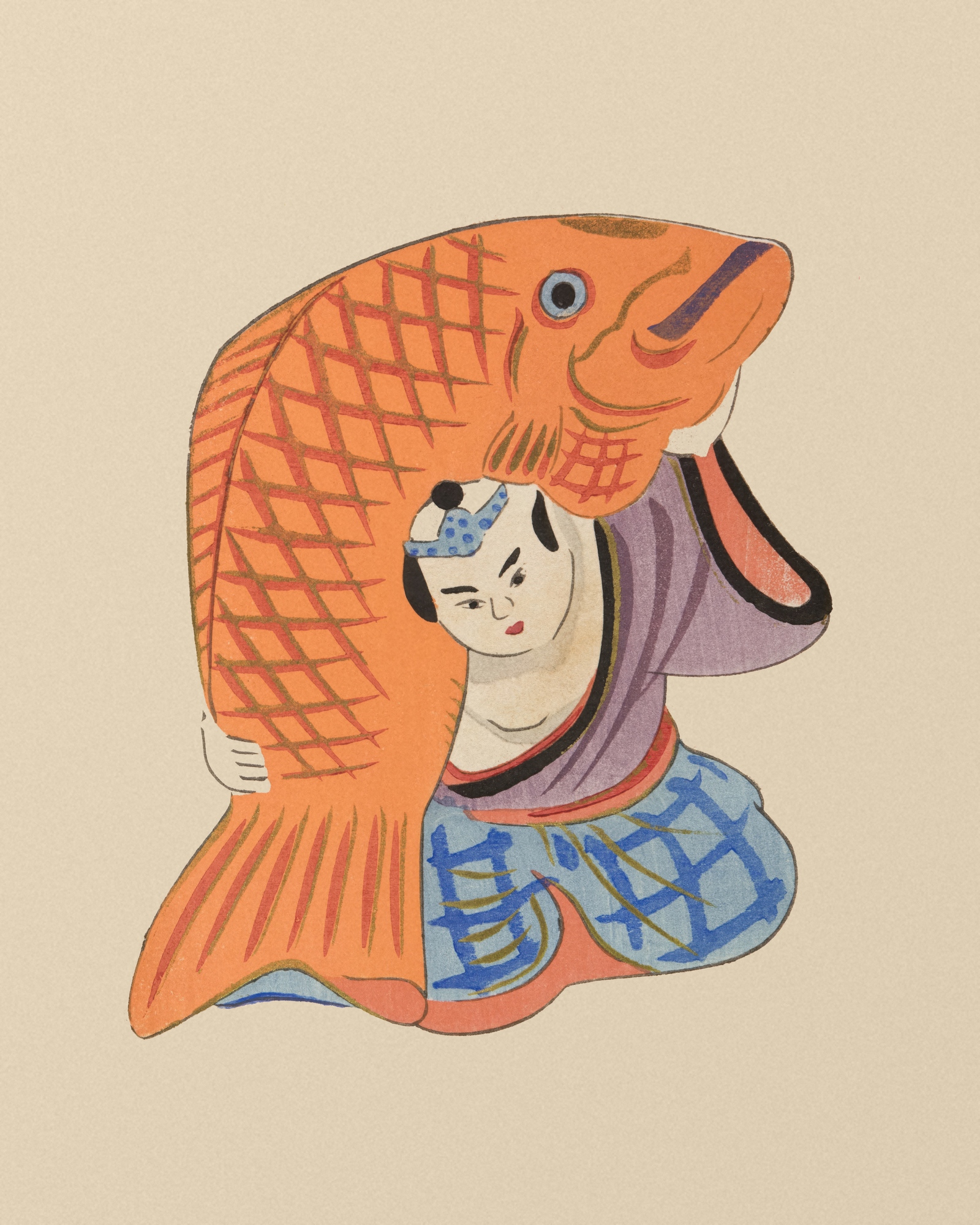 Goldfish Mask Toy - Japanese Folk Art