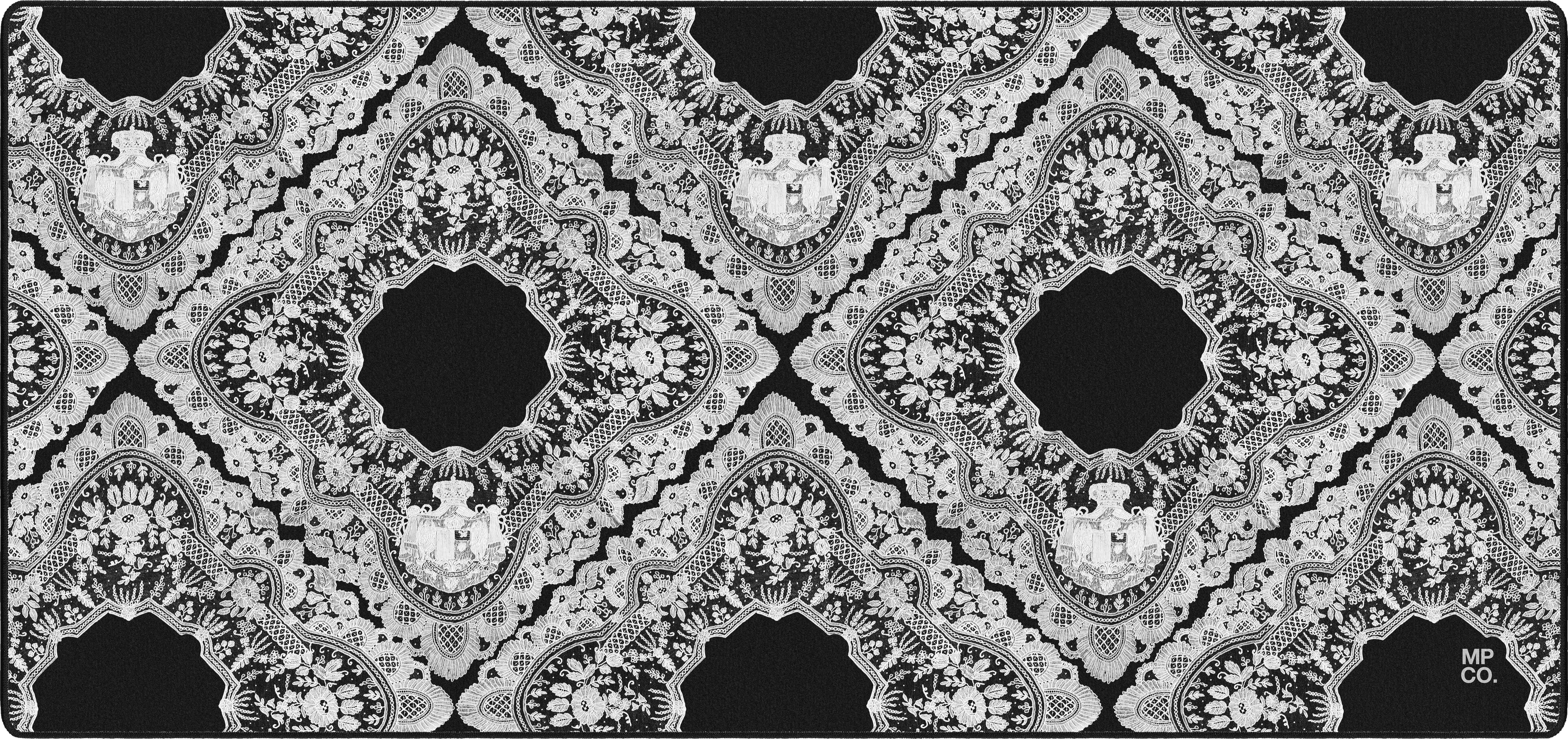 Gothic Diamonds gothd-wht-lrg mousepad