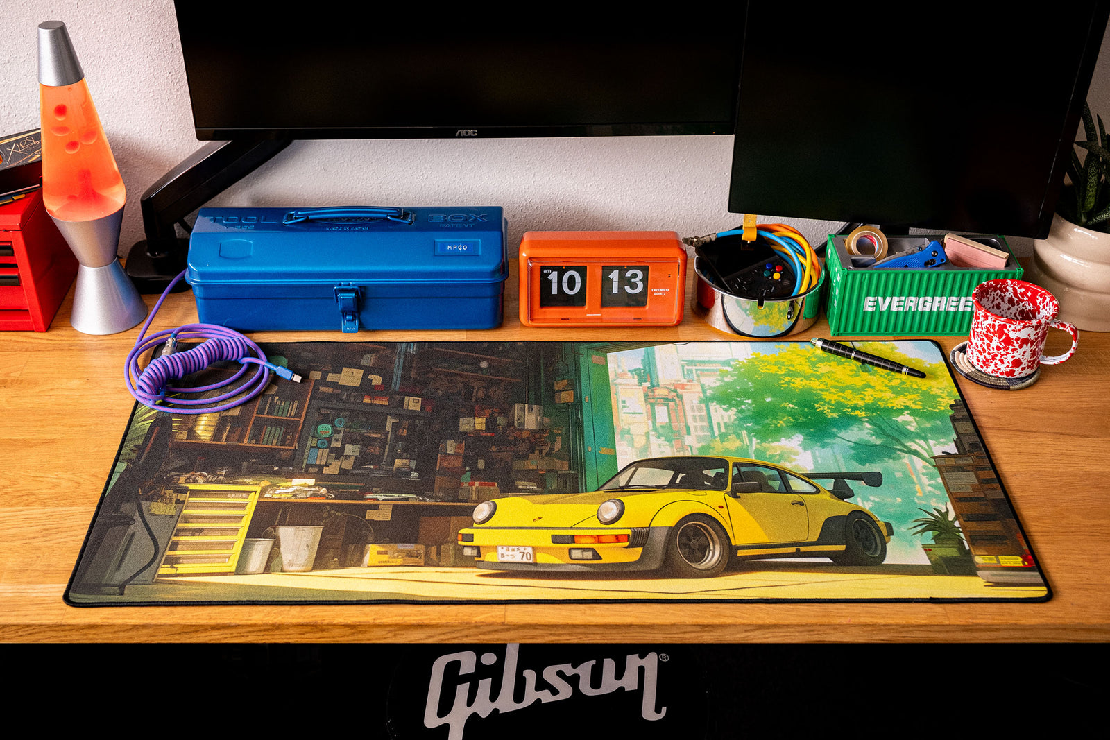 Gramp's Garage - Original desk setup