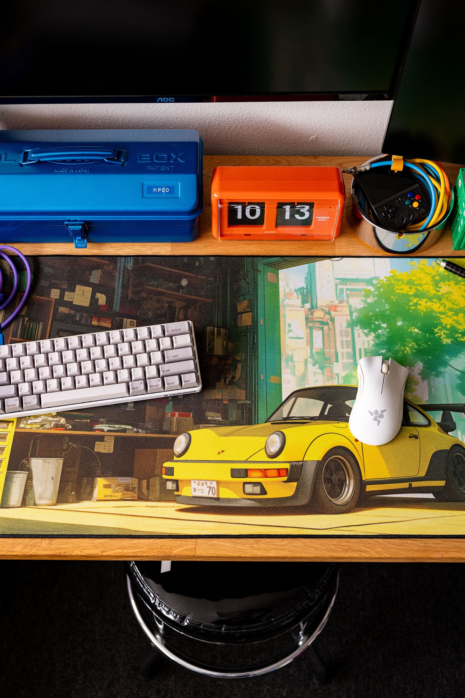 Gramp's Garage - Original desk setup