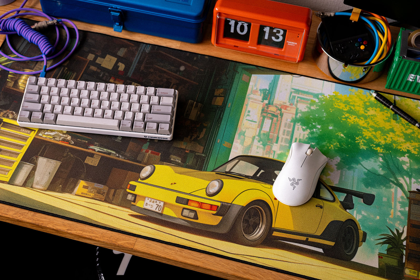 Gramp's Garage - Original desk setup