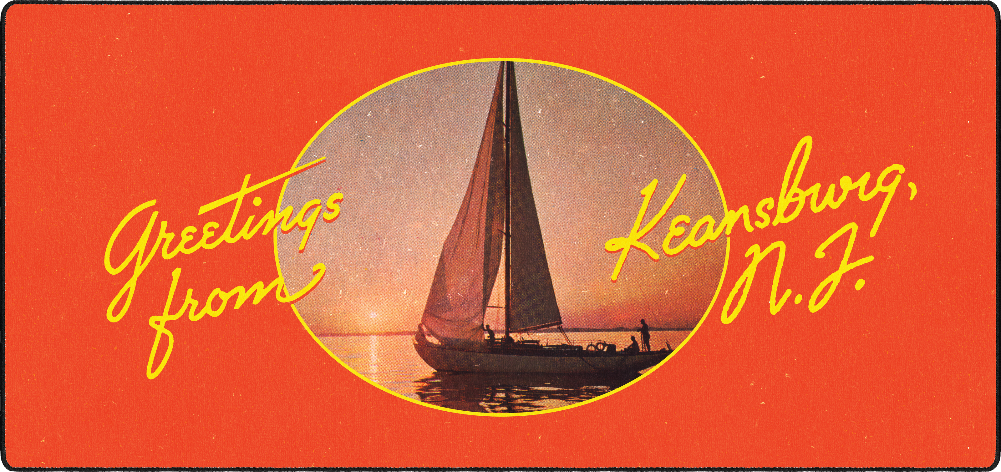 Greetings From Keansburg mousepad thumbnail, Original, Large/XXL