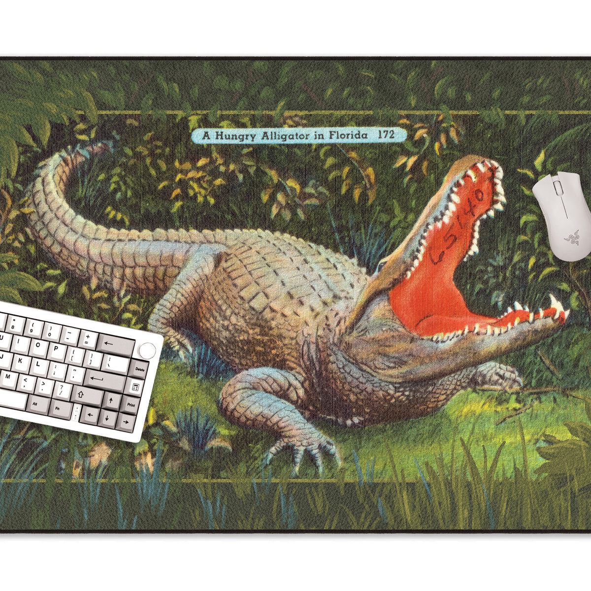 Caroline tesoros del Sneaky Alligator alfombrilla para ratón, Hot Pad o salvamanteles, multicolor (mw1233mp