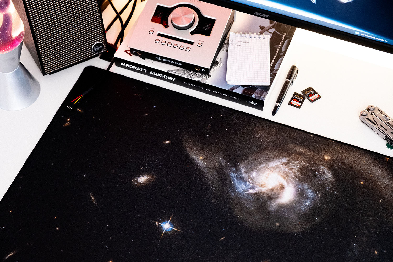 Hubble Interacting Galaxy NGC 6090 - Original desk setup