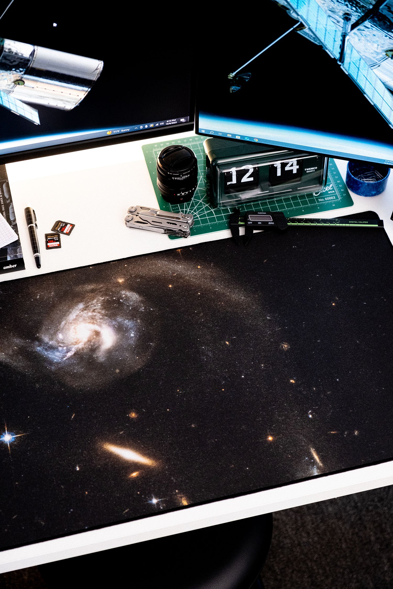 Hubble Interacting Galaxy NGC 6090 - Original desk setup