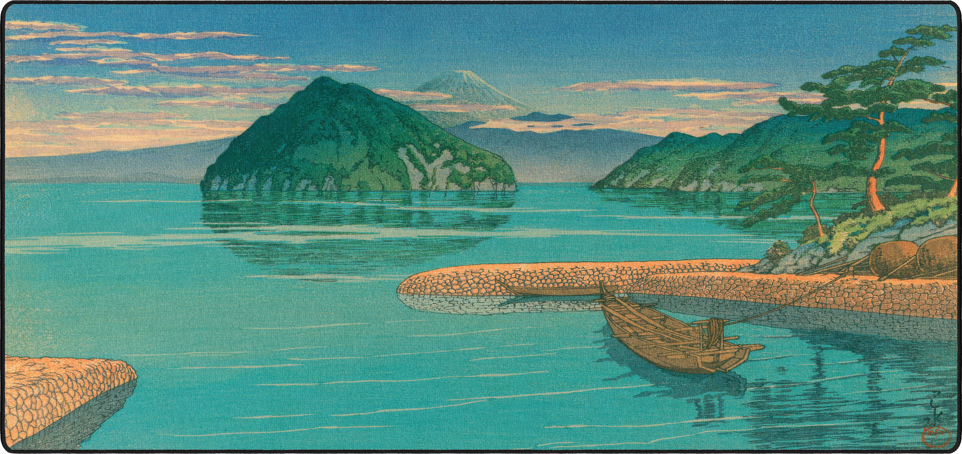 Izuno Mitsu, by Hasui mousepad thumbnail, Original, Large/XXL