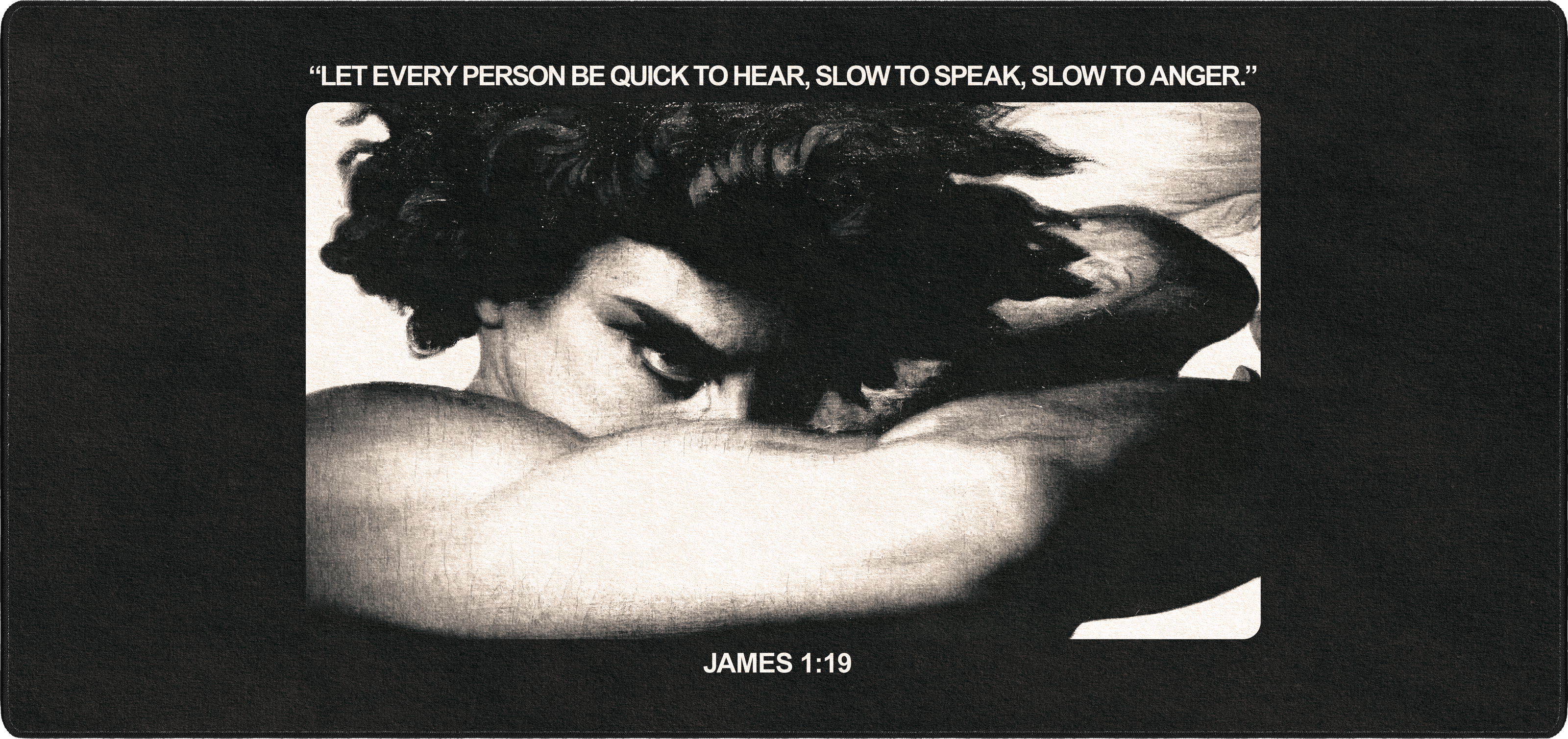 James 1:19 mousepad thumbnail, Original, Large/XXL
