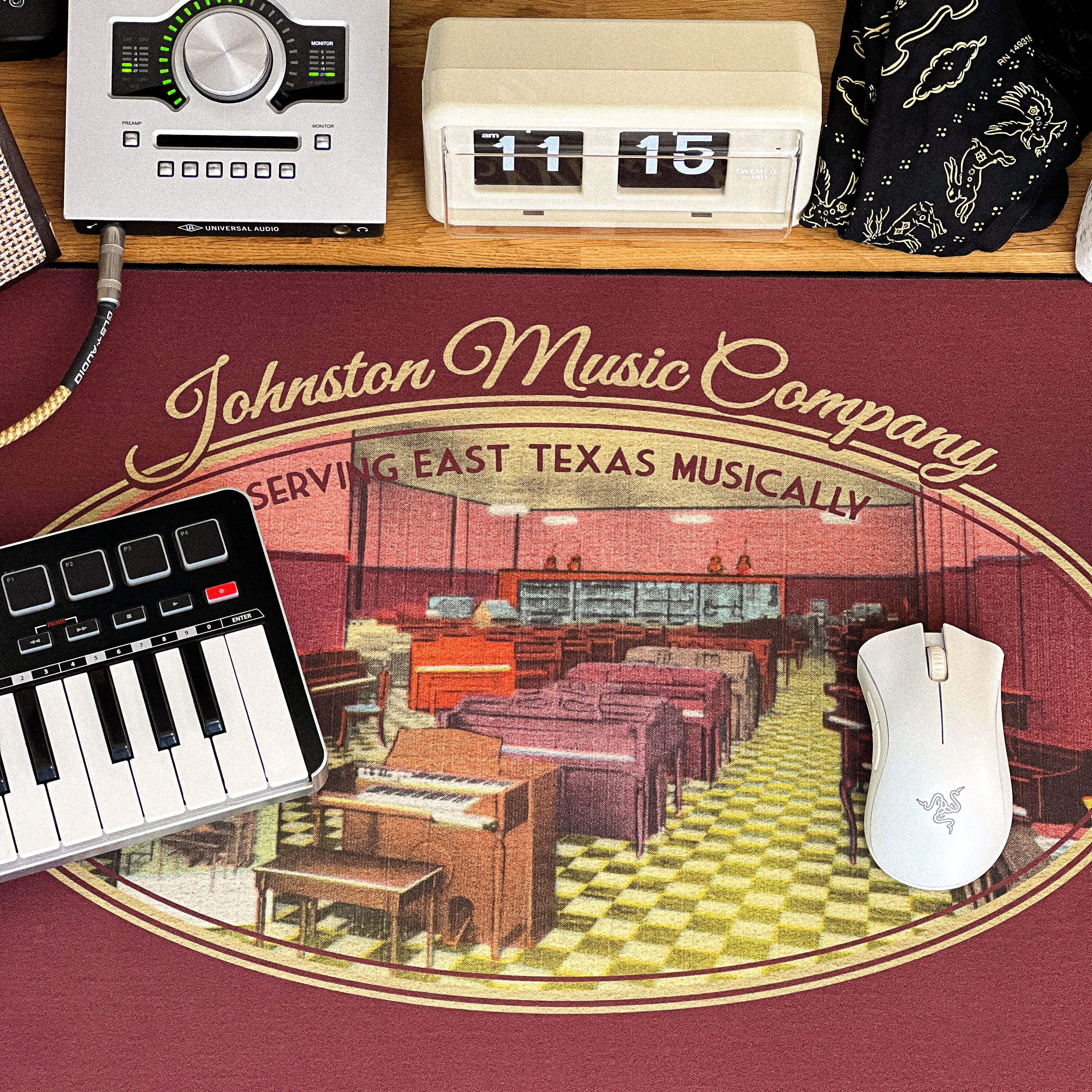 Johnston Music Company - Original desk setup