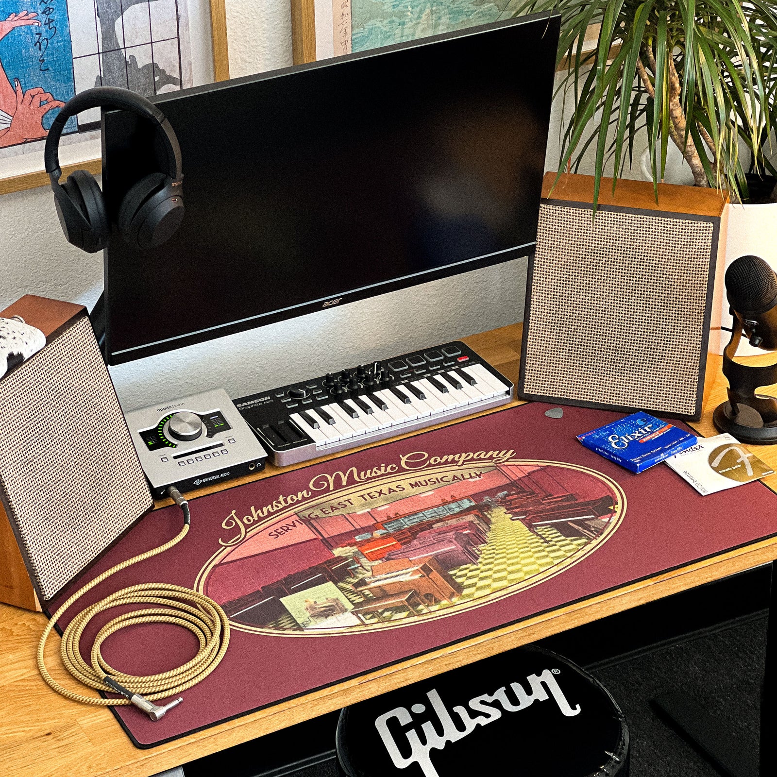 Johnston Music Company - Original desk setup