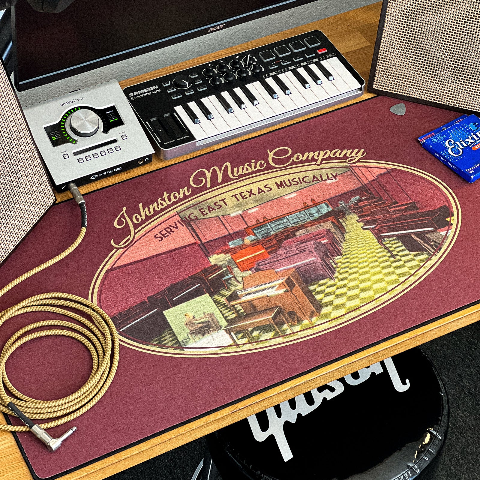 Johnston Music Company - Original desk setup