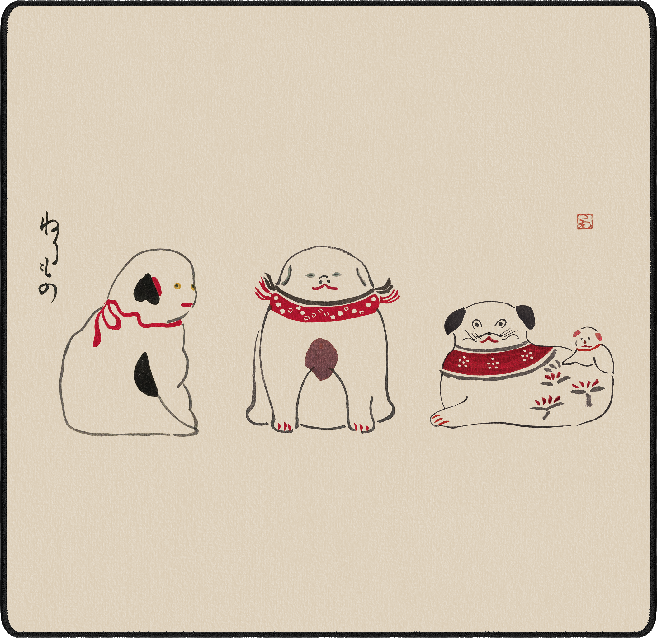 Little Doggies mousepad thumbnail, Original, Medium/Small
