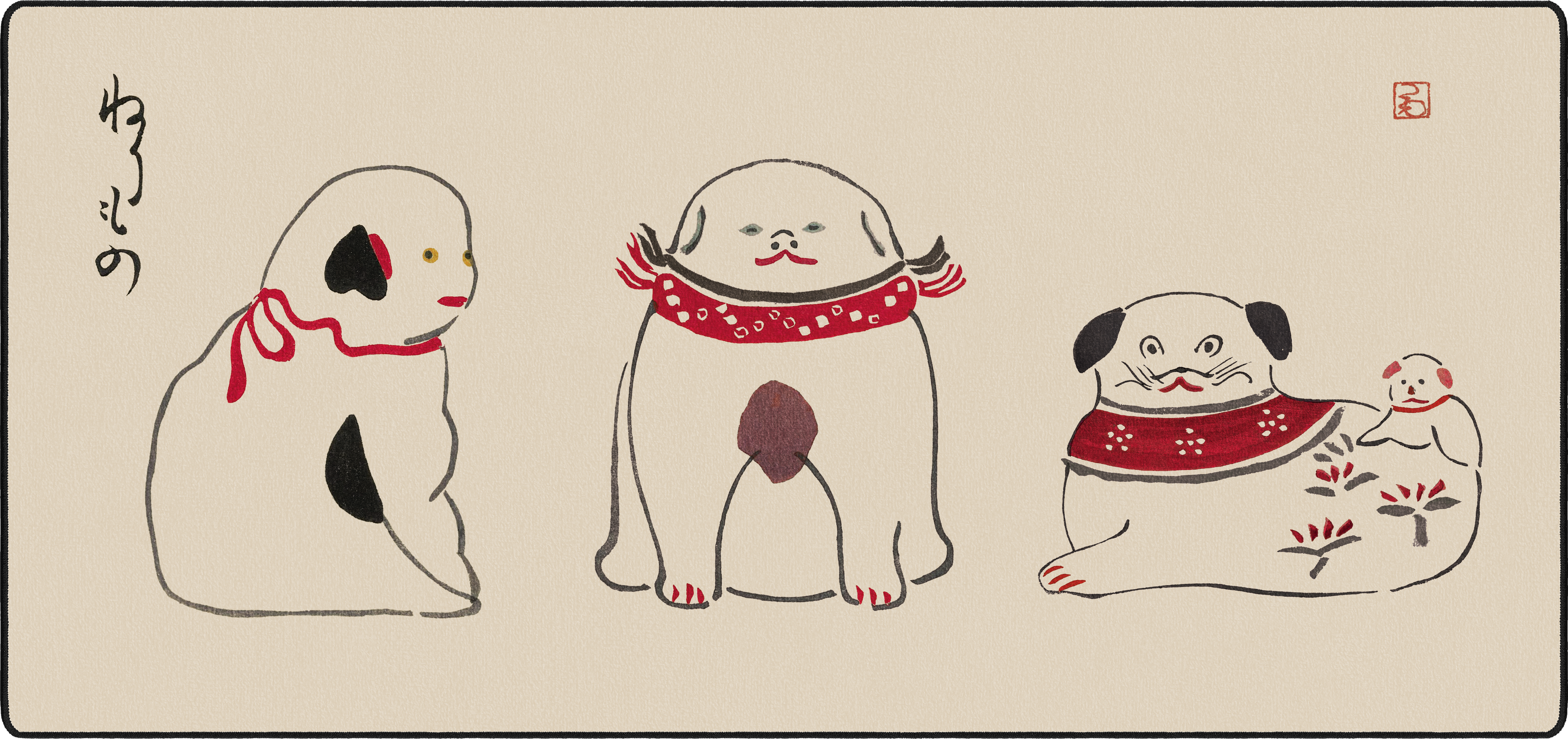 Little Doggies mousepad thumbnail, Original, Large/XXL