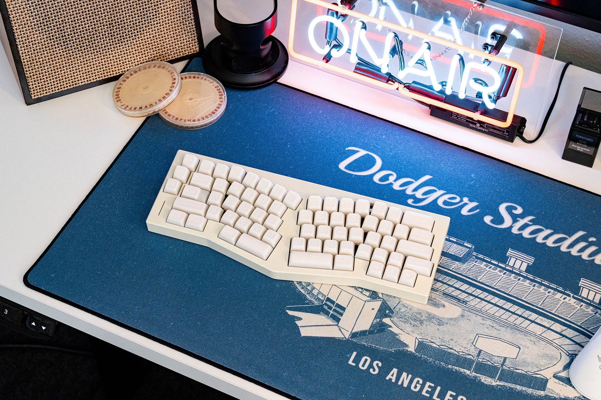 Los Angeles Stadium - Original desk setup