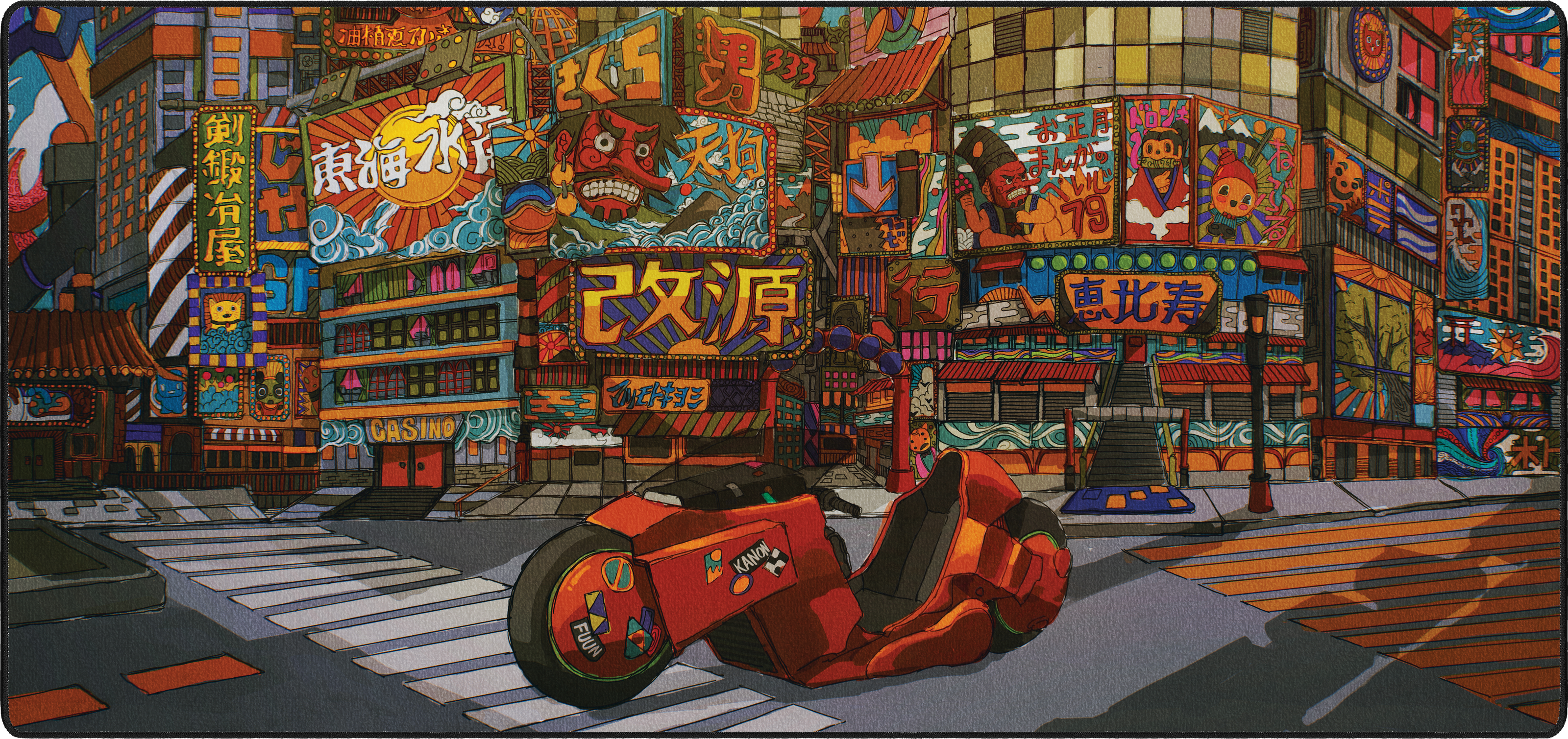 Machinami by Satomi mousepad thumbnail, Original, Large/XXL