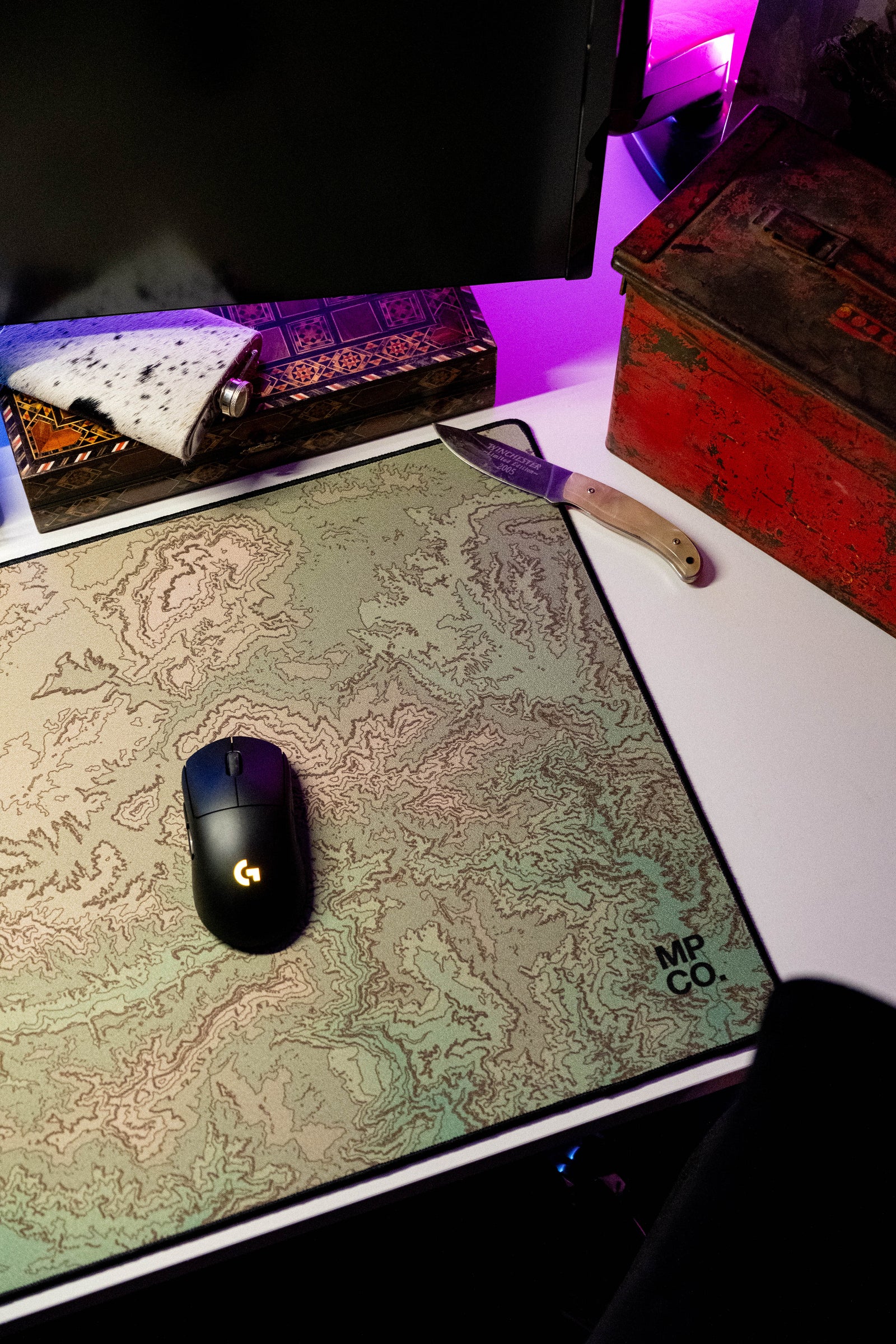 Map - Sage desk setup