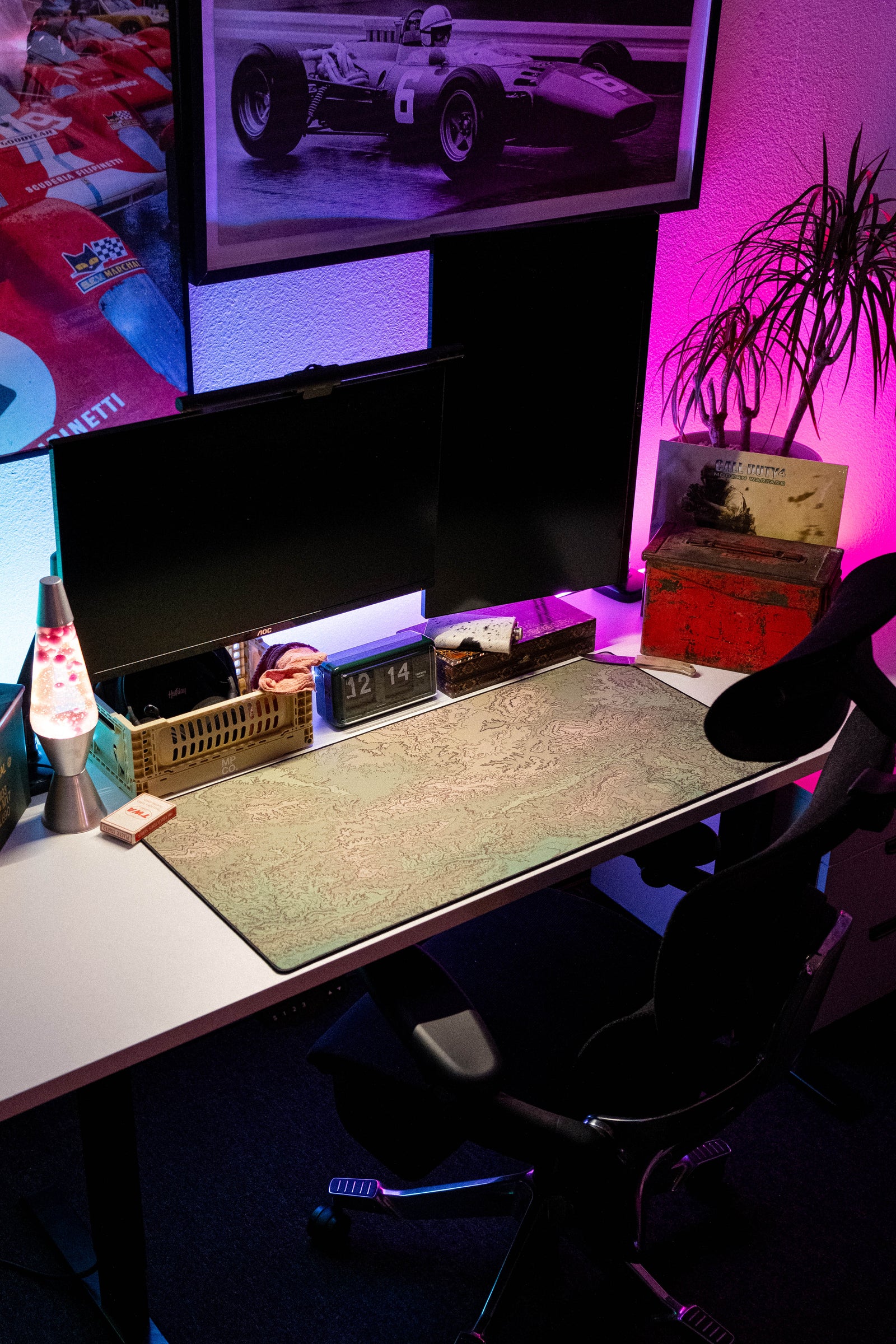 Map - Sage desk setup