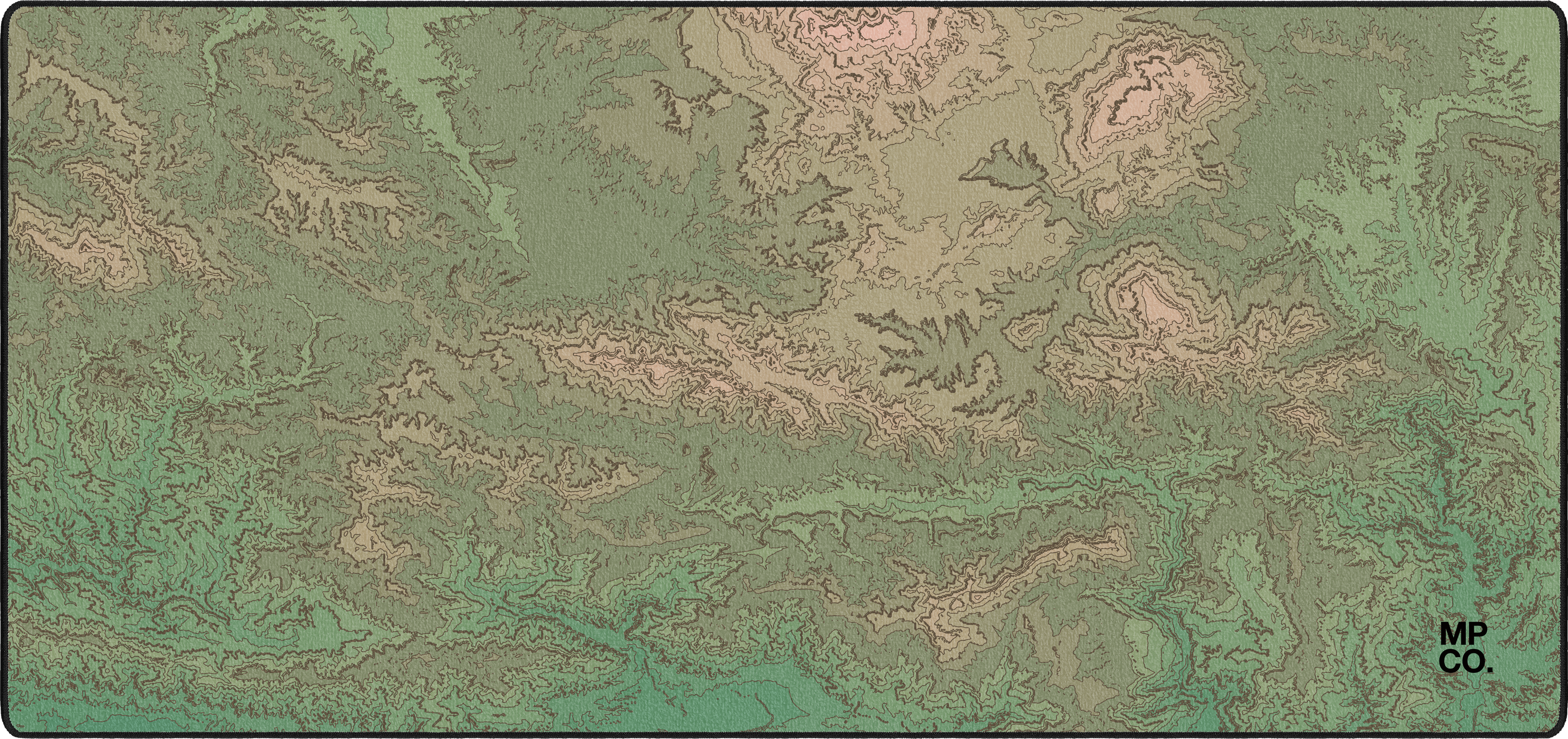 Map mousepad thumbnail, Sage, Large/XXL