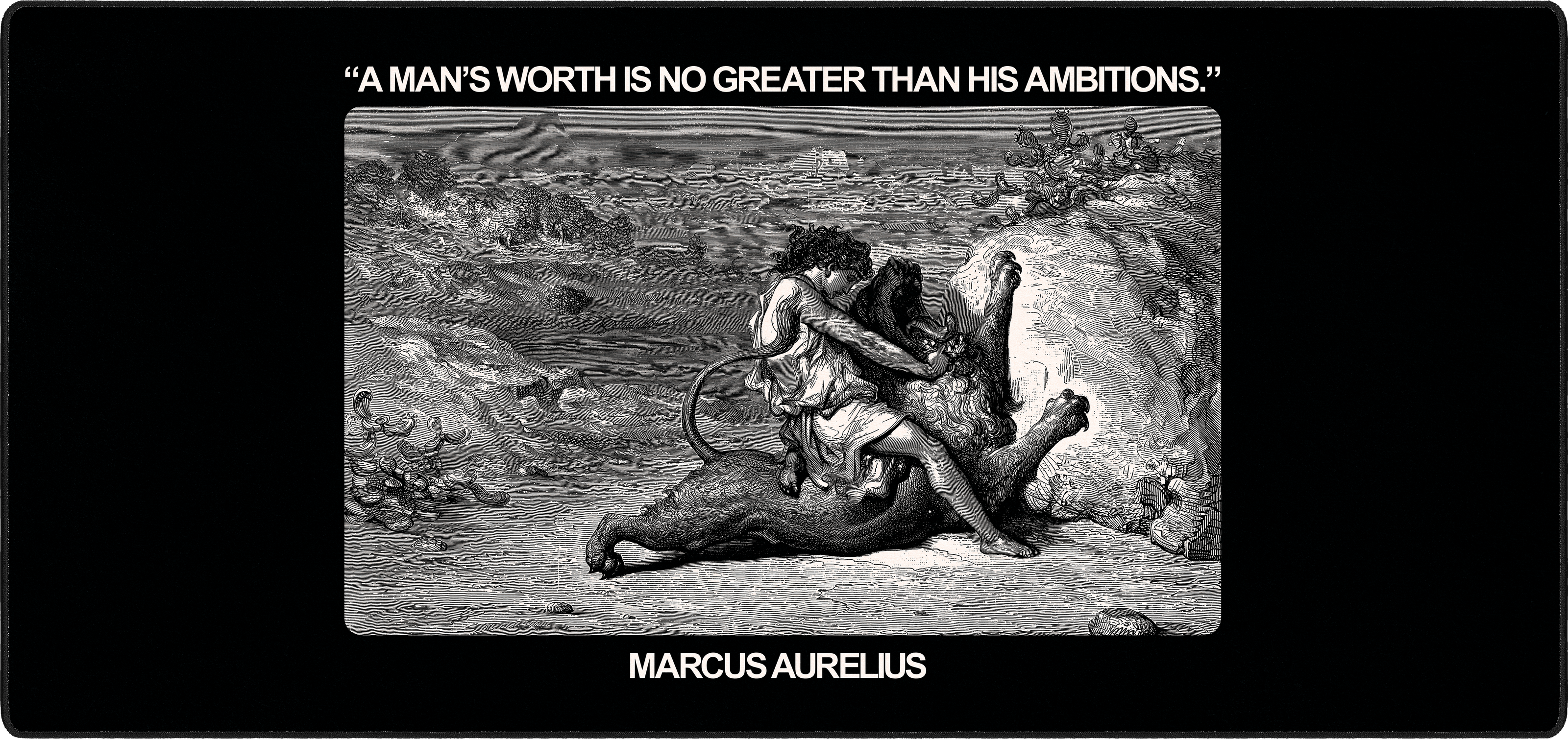 Marcus Aurelius mousepad thumbnail, Original, Large/XXL