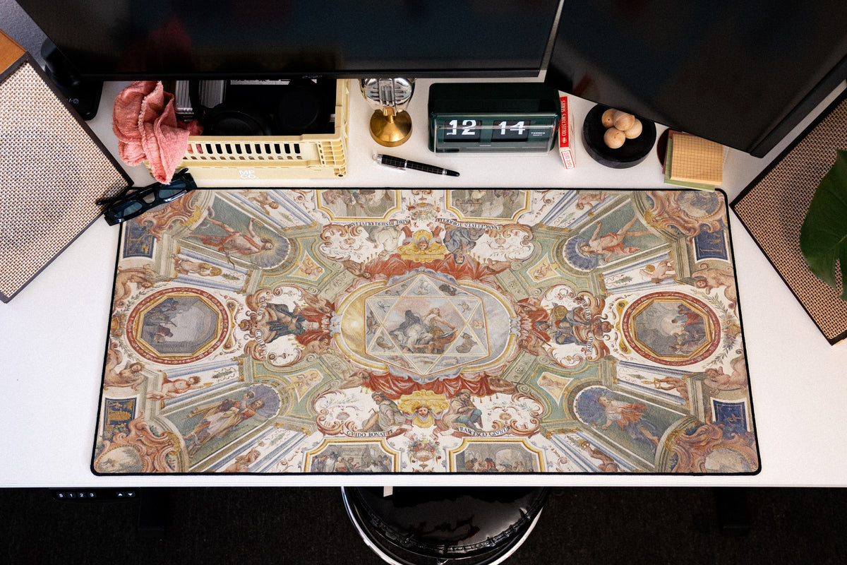Mathematics Cabinet desk mat in Original, shown on a styled desk setup