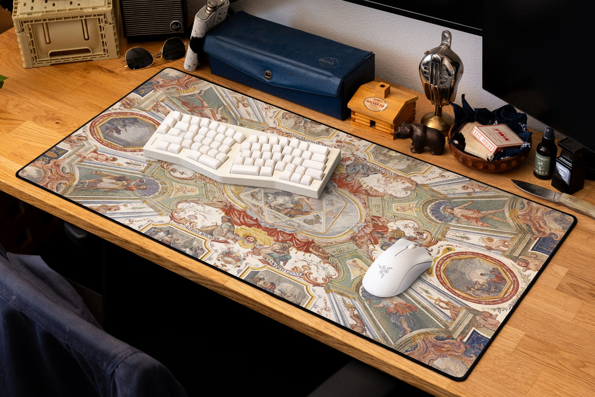 Mathematics Cabinet desk mat in Original, shown on a styled desk setup