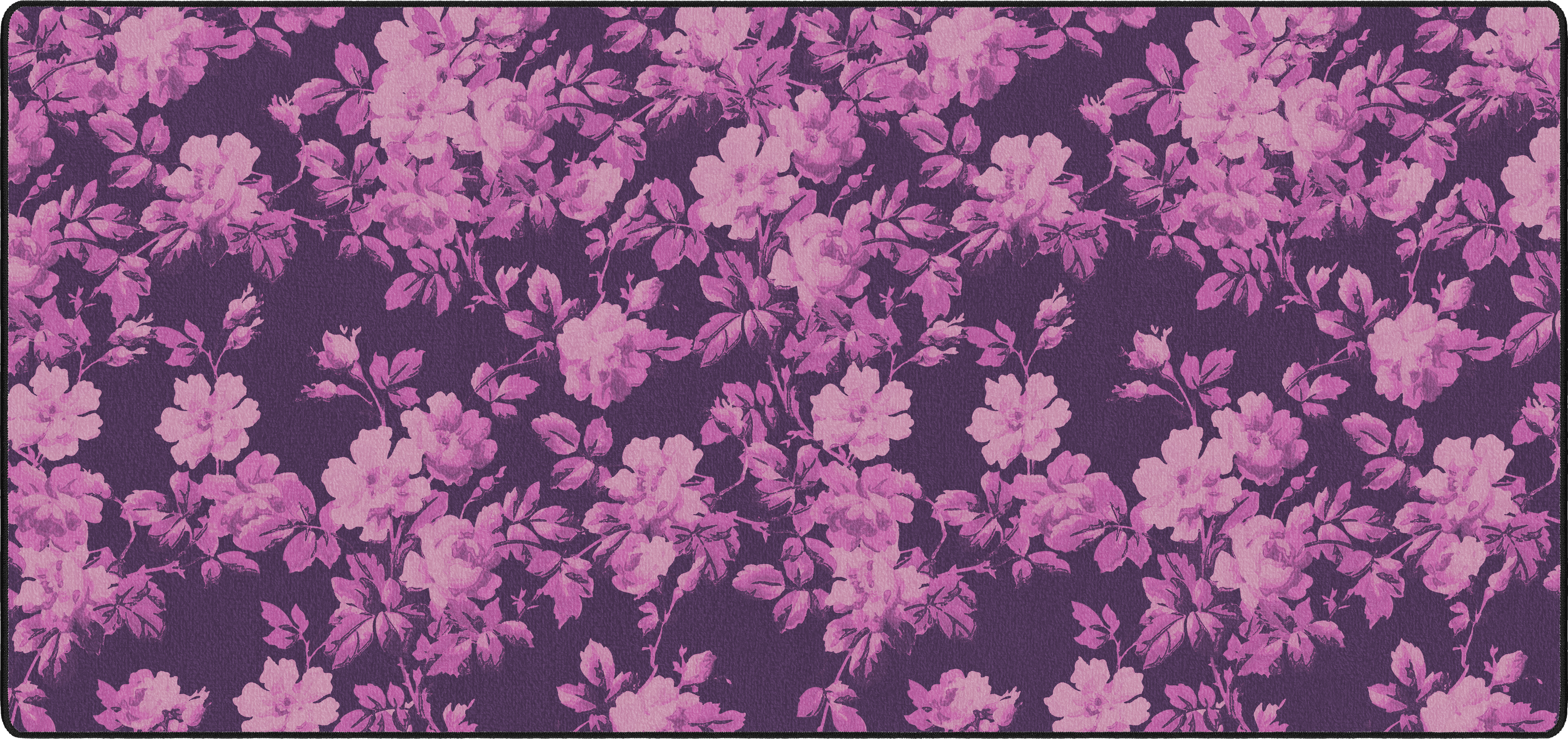 Midnight Blooms mousepad thumbnail, Purple, Large/XXL