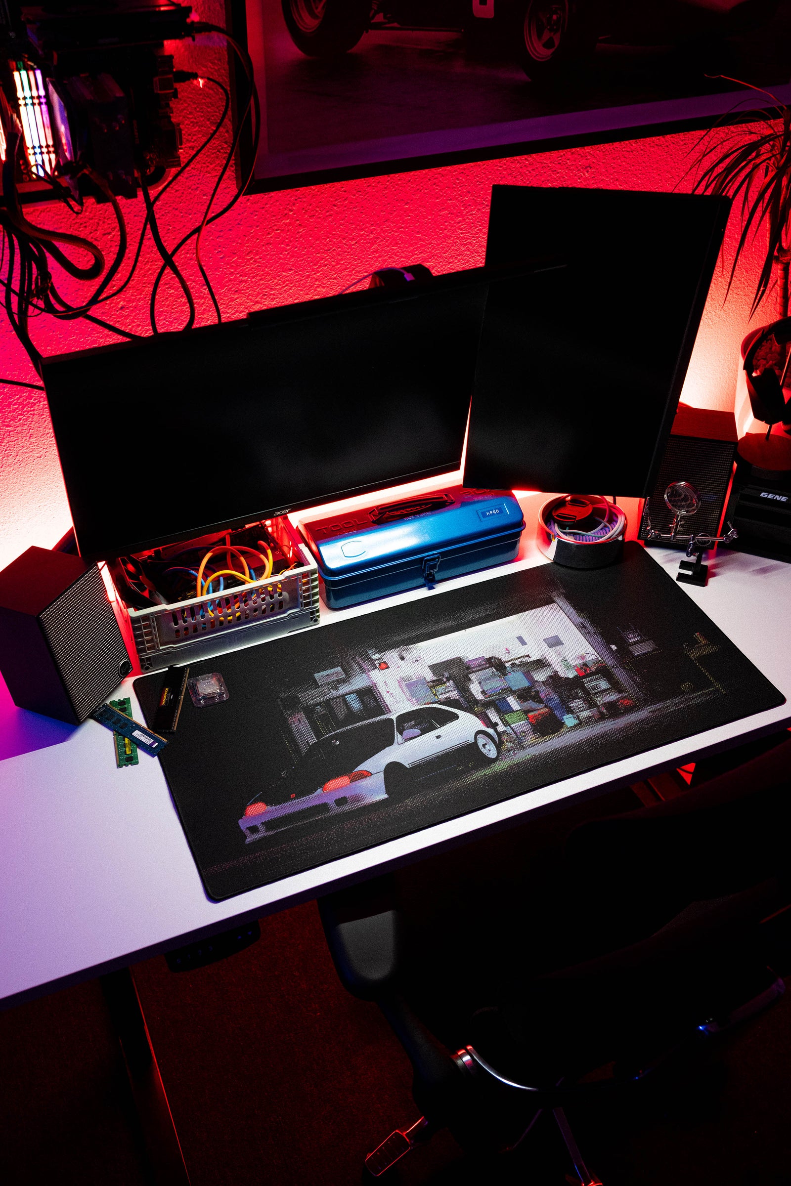 Midnight Maintenance - Original desk setup