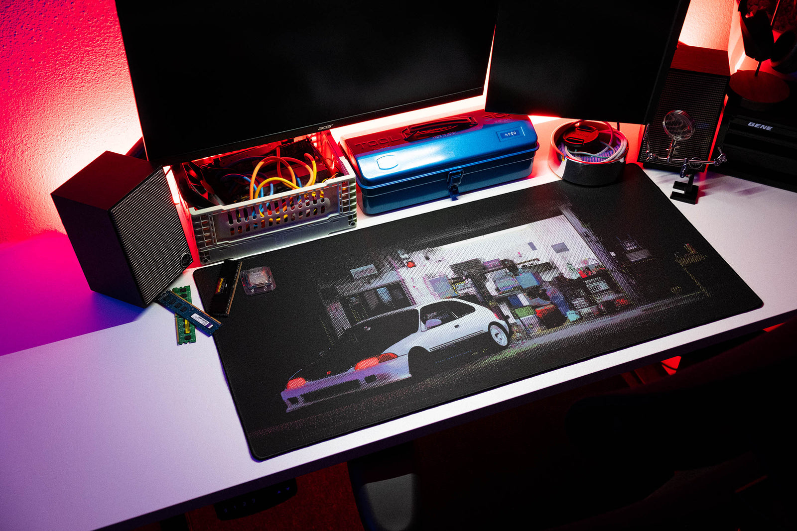 Midnight Maintenance - Original desk setup