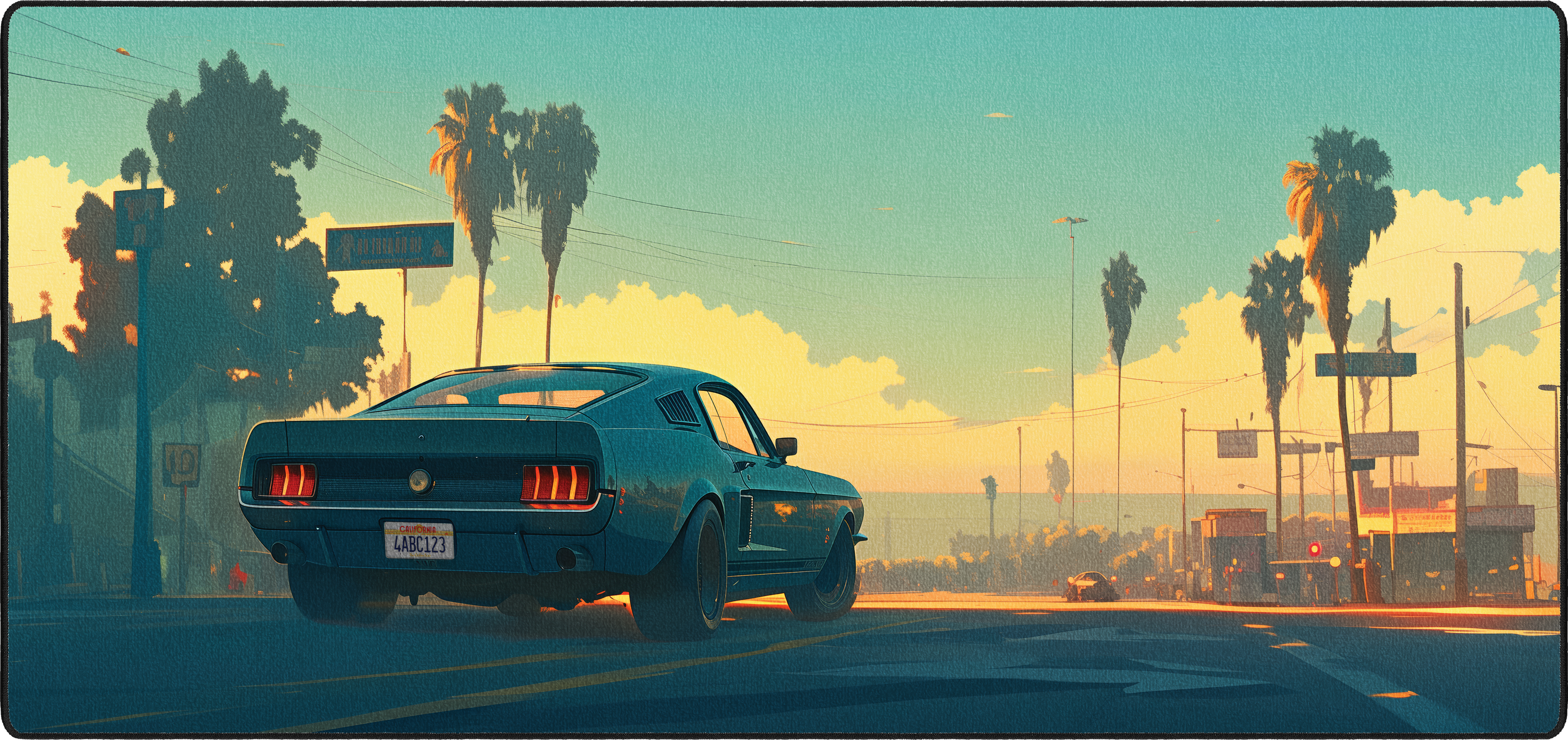 Mitzuki's Mustang mousepad thumbnail, Original, Large/XXL