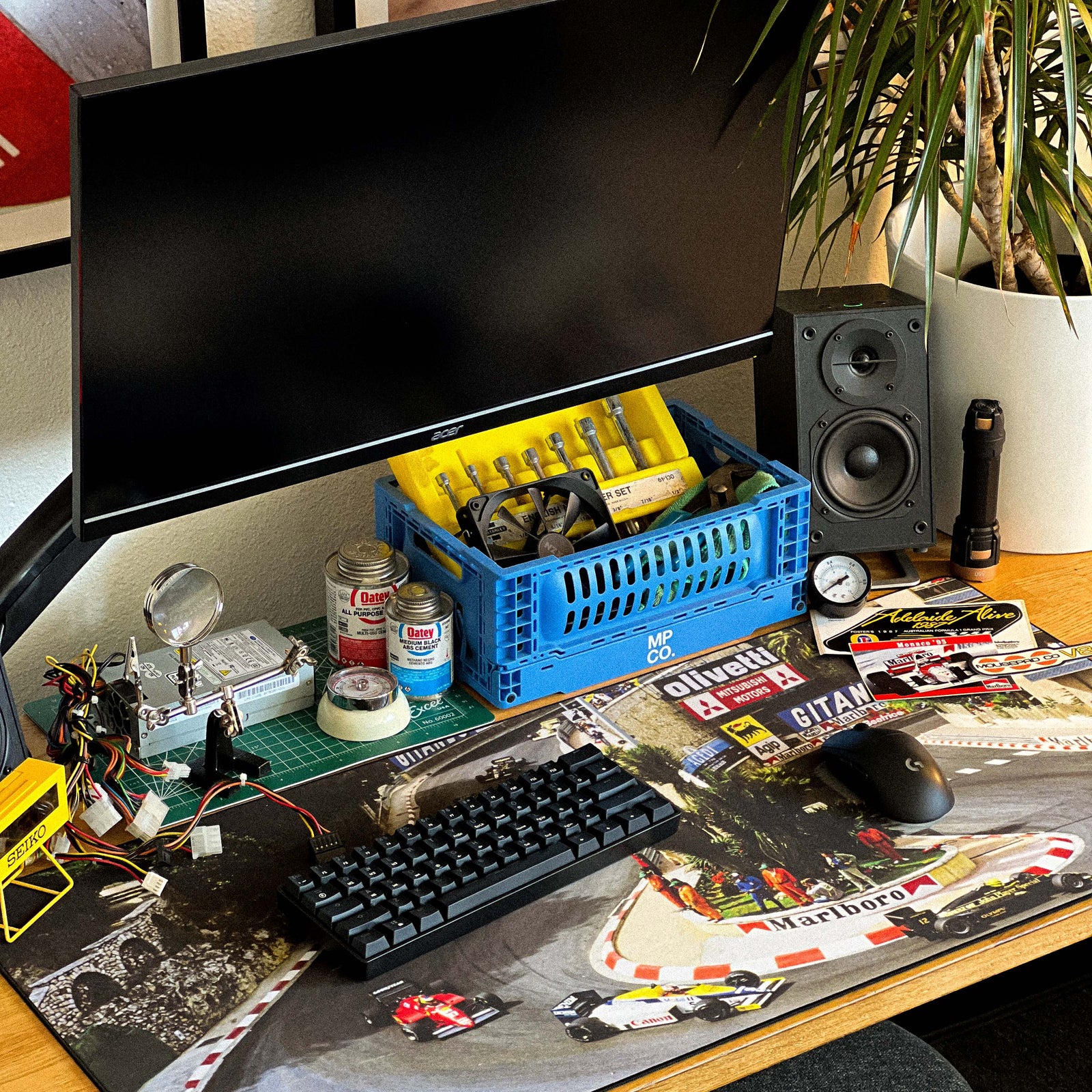 Monaco GP, '85 - Original desk setup