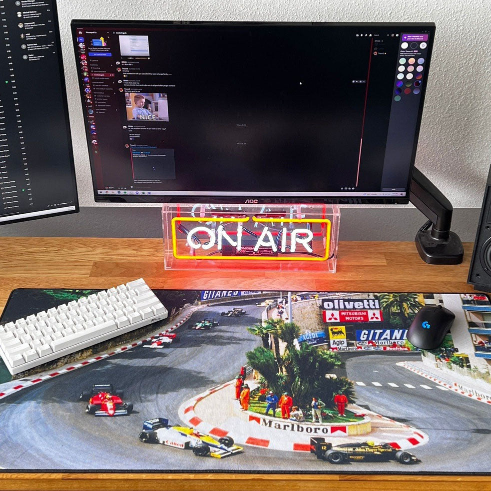 Monaco GP, '85 - Original desk setup