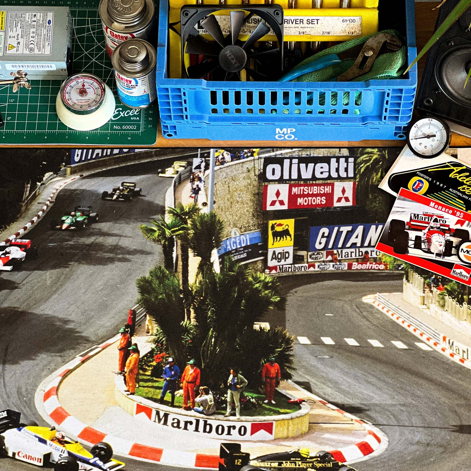Monaco GP, '85 - Original desk setup