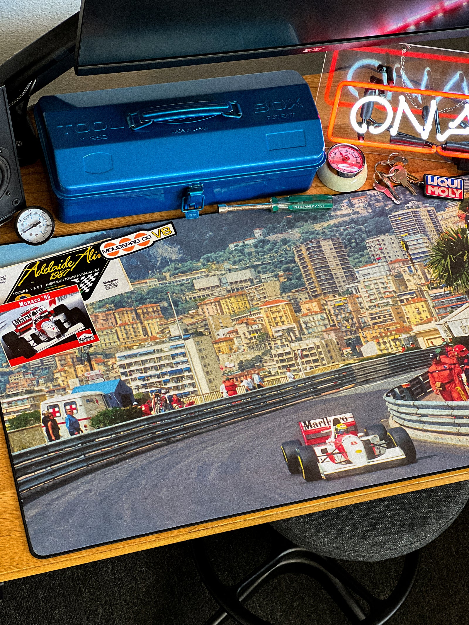 Monaco GP, '93 - Original desk setup