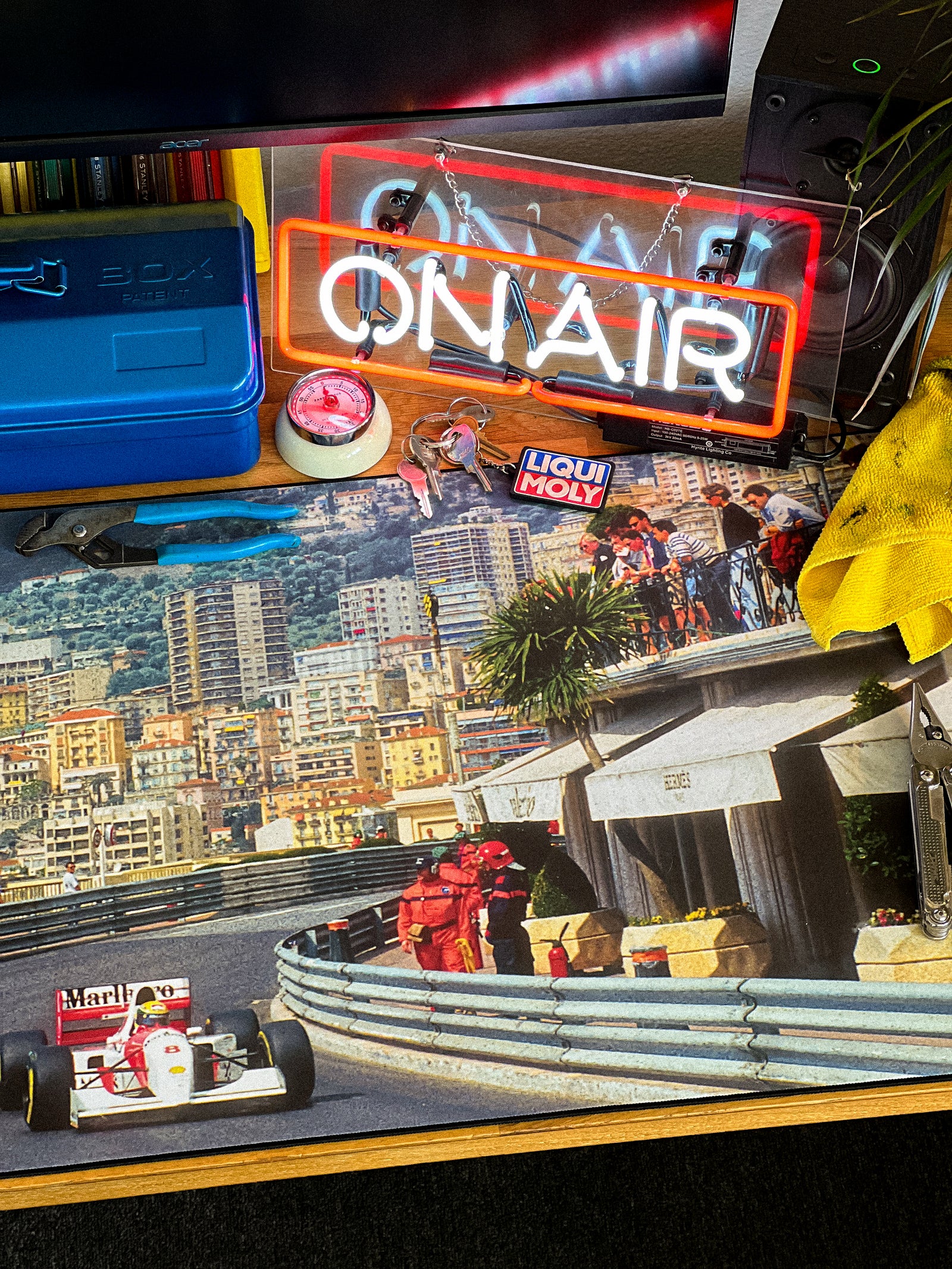 Monaco GP, '93 - Original desk setup