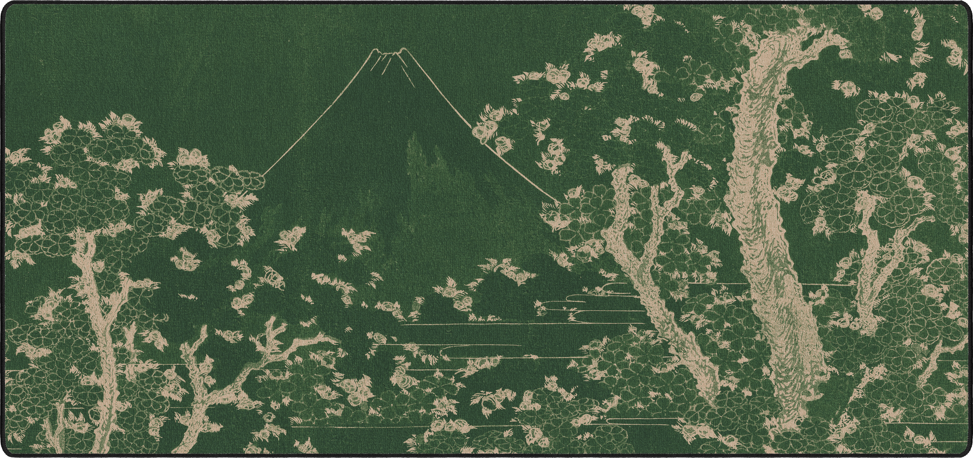 Mount Fuji with Cherry Trees in Bloom