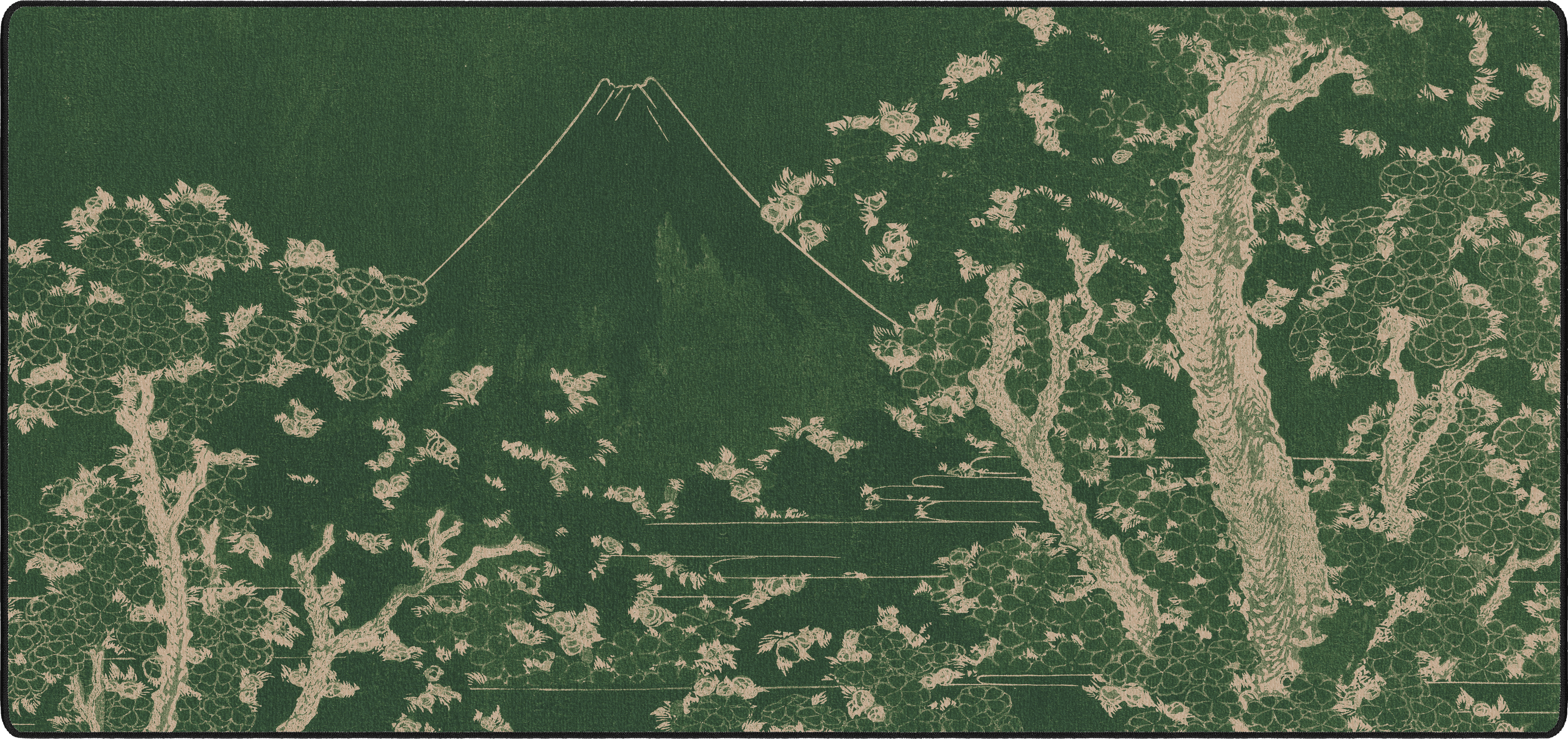 Mount Fuji with Cherry Trees in Bloom
