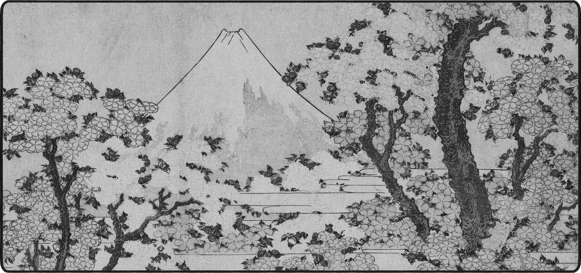 Mount Fuji with Cherry Trees in Bloom