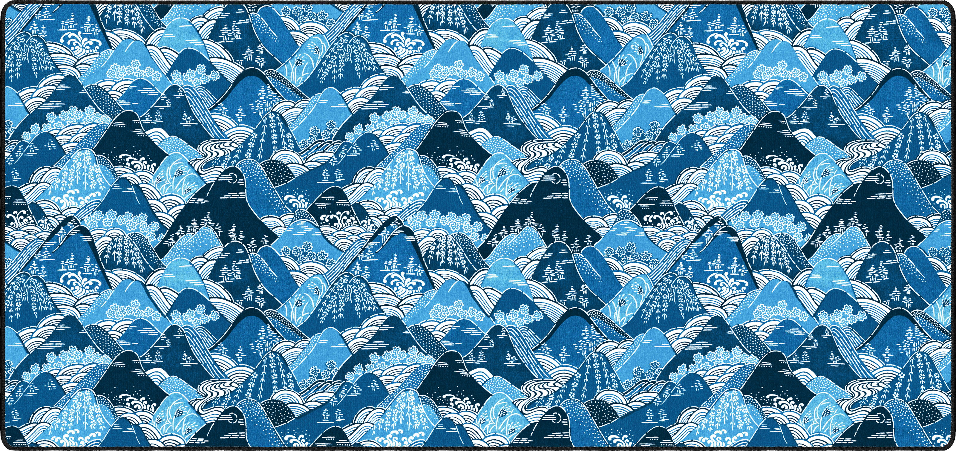 Mountains mousepad thumbnail, Blue, Large/XXL