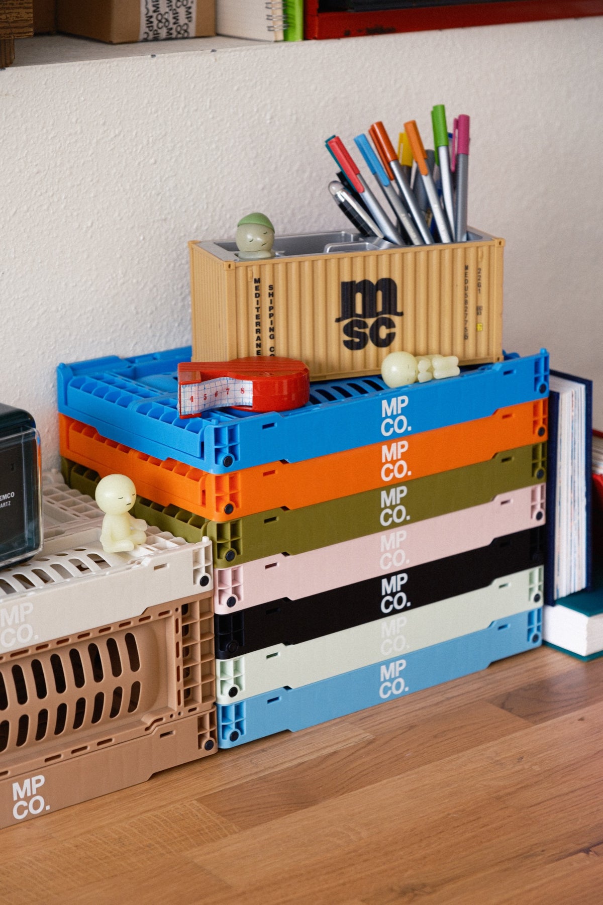 Stackable. Colorful. Desk-ready.