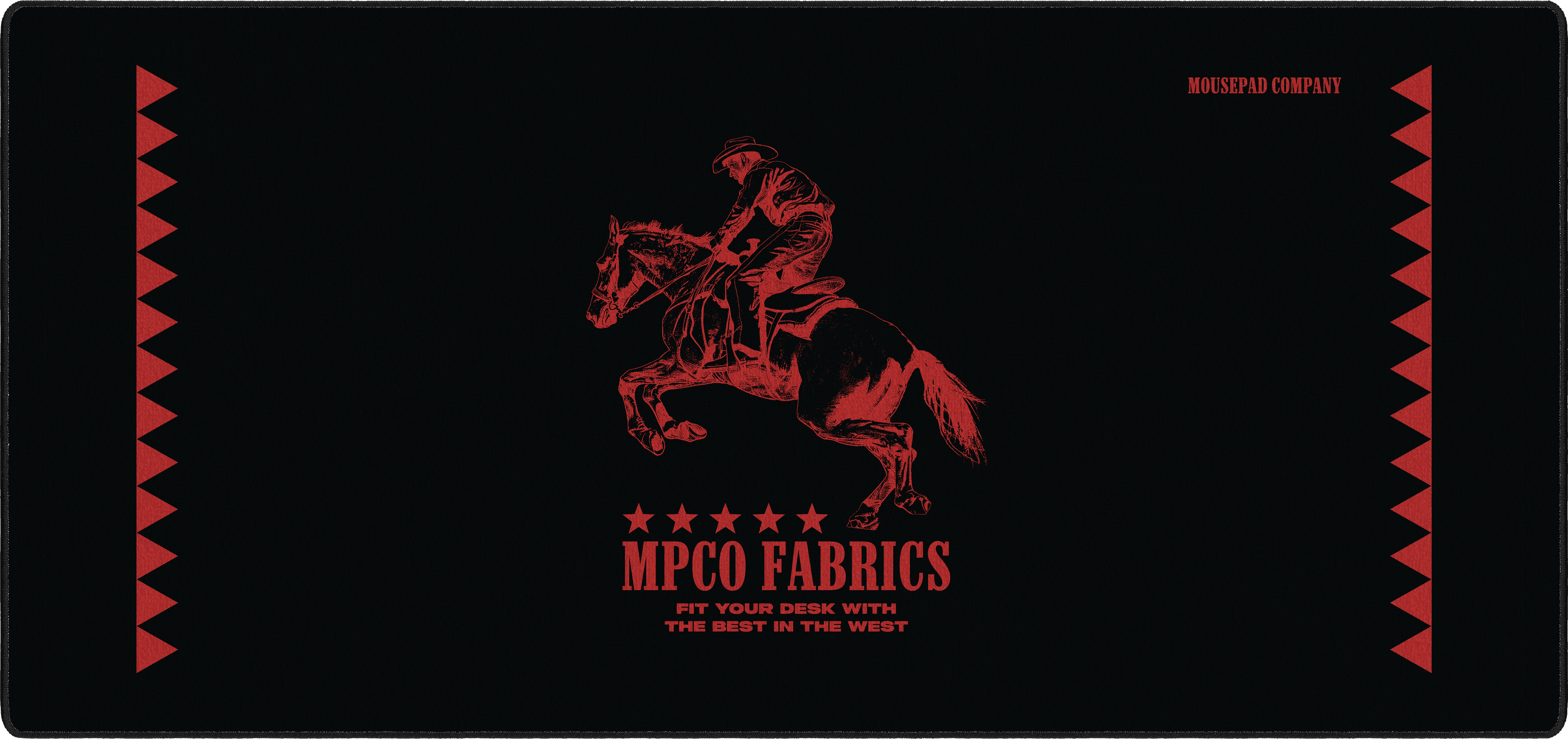 MPCO Fabrics mousepad thumbnail, Black, Large/XXL