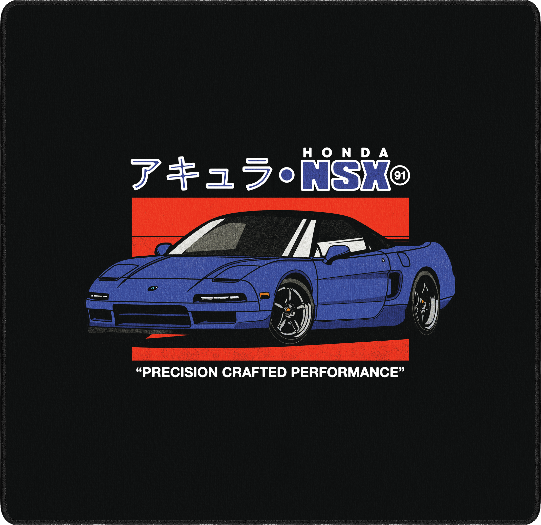 NSX by OZGMX mousepad thumbnail, Black/Blue, Medium/Small