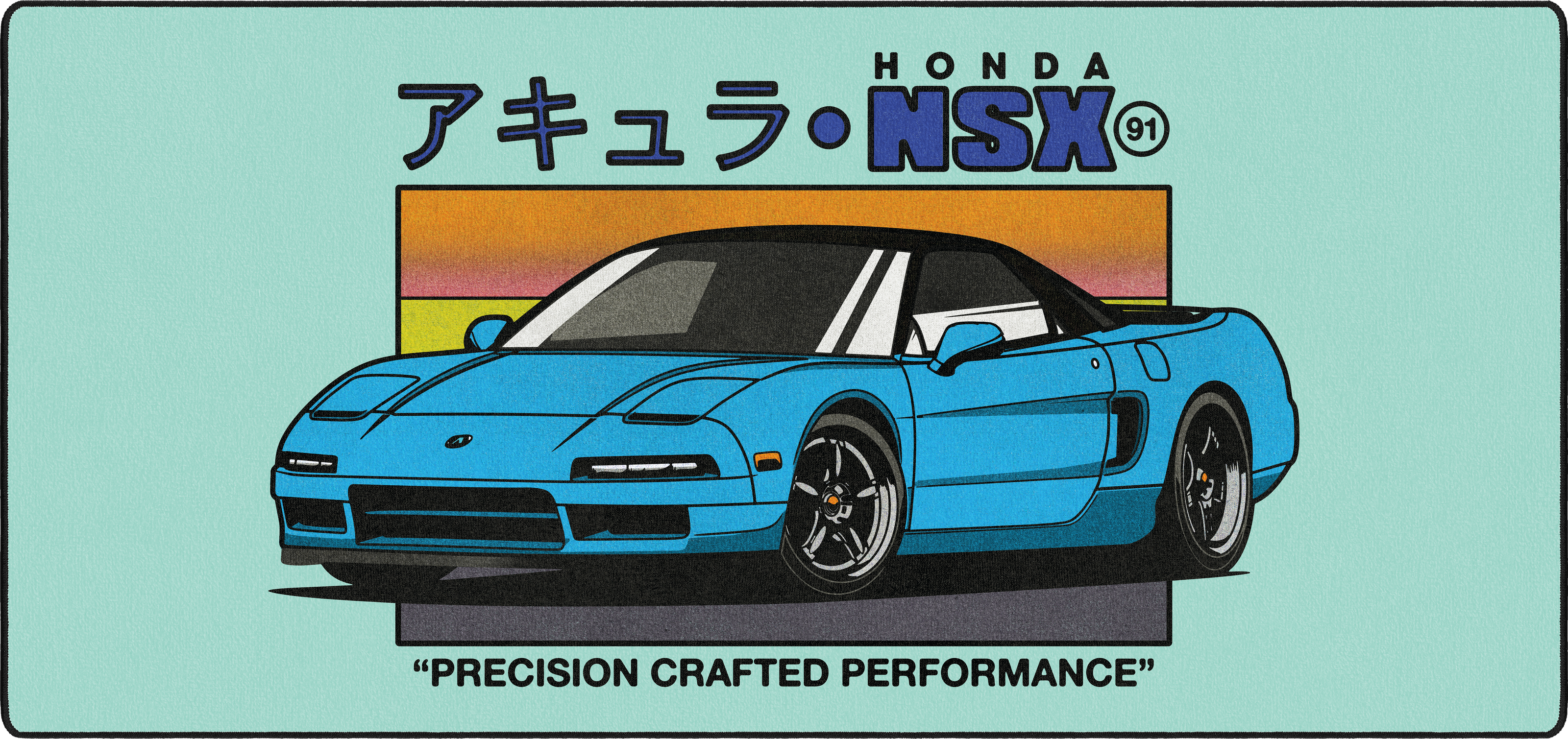 NSX by OZGMX mousepad thumbnail, Light Blue, Large/XXL