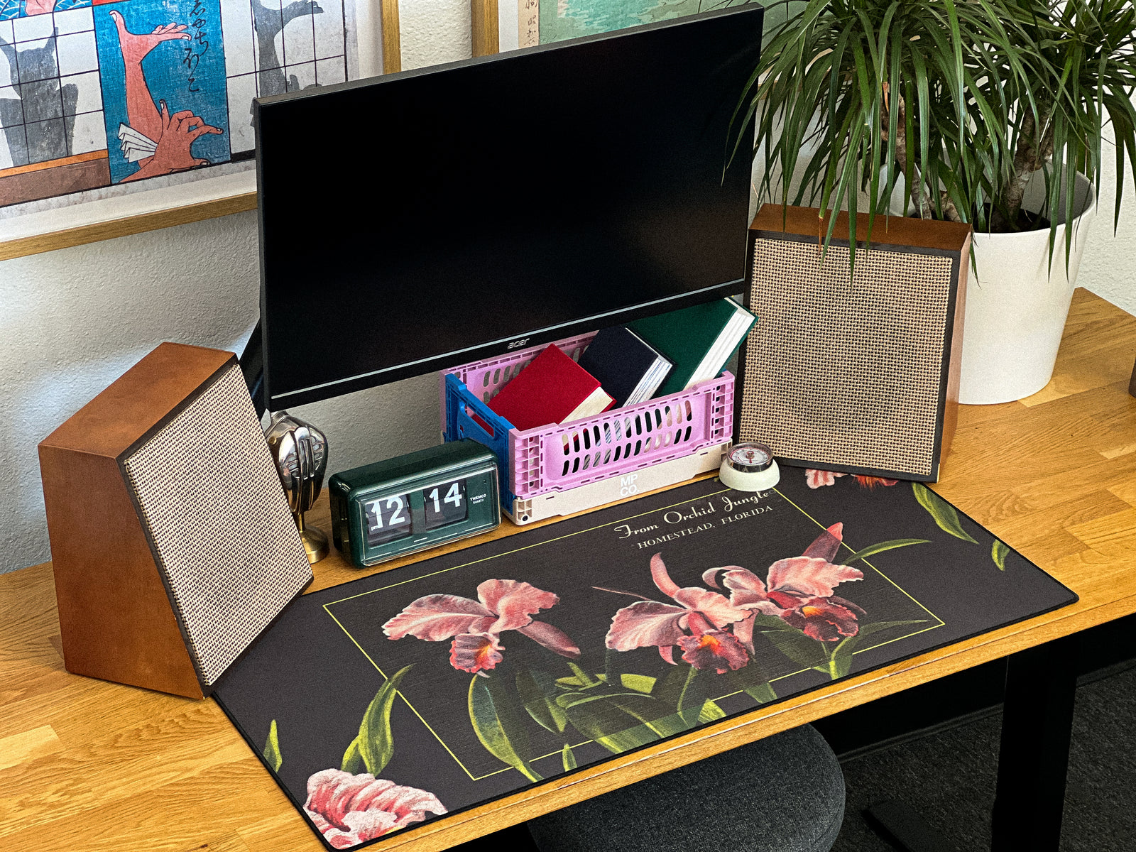 Orchid Jungle - Original desk setup